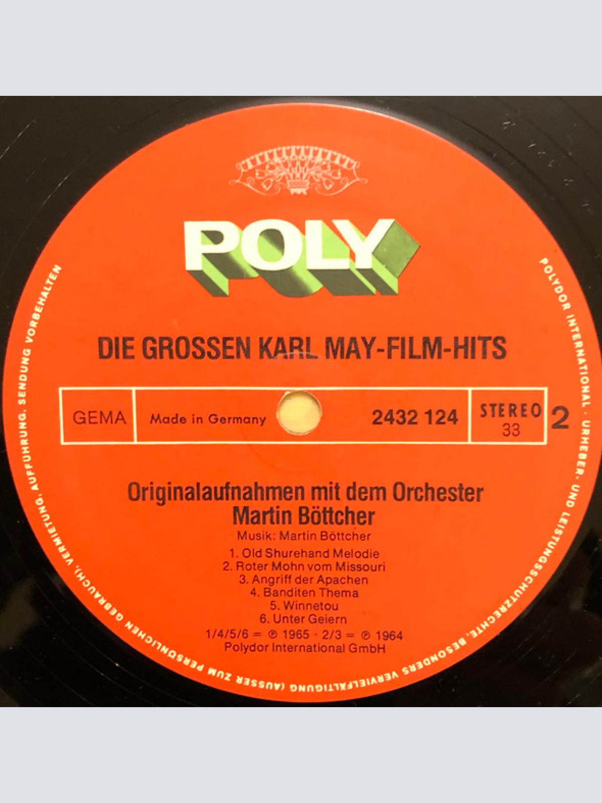 Vinyl / Martin Böttcher - Die Grossen Karl May Film-Hits