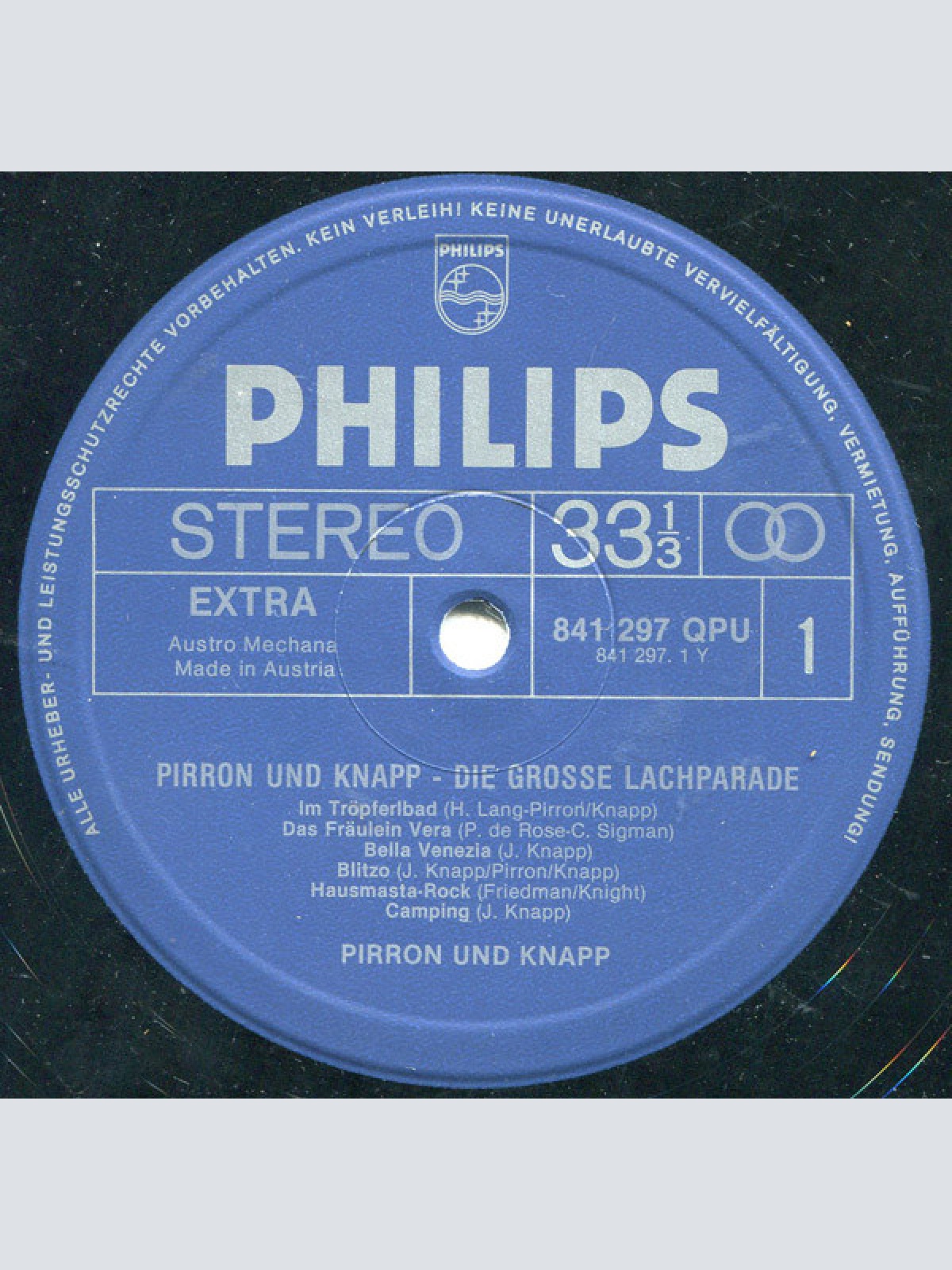 Vinyl / Pirron Und Knapp - Die Grosse Lachparade