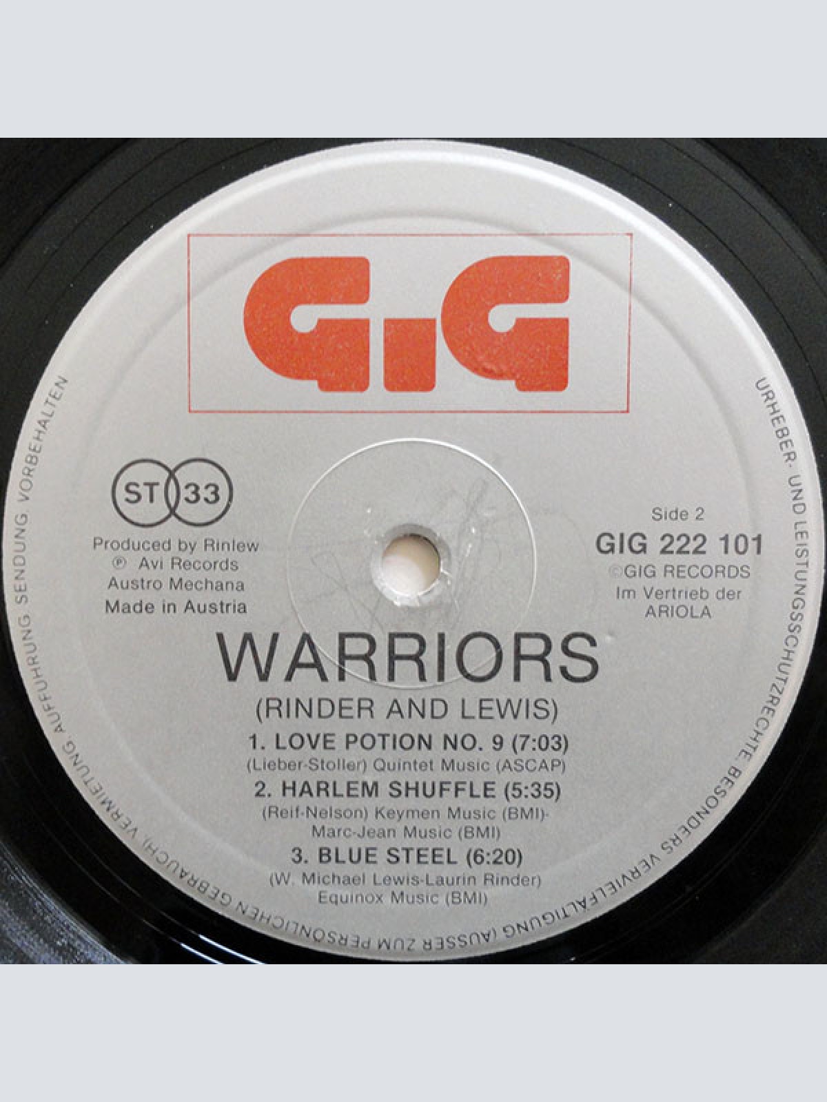 Vinyl / Warriors - Rinder & Lewis* - Willie & The Handjive