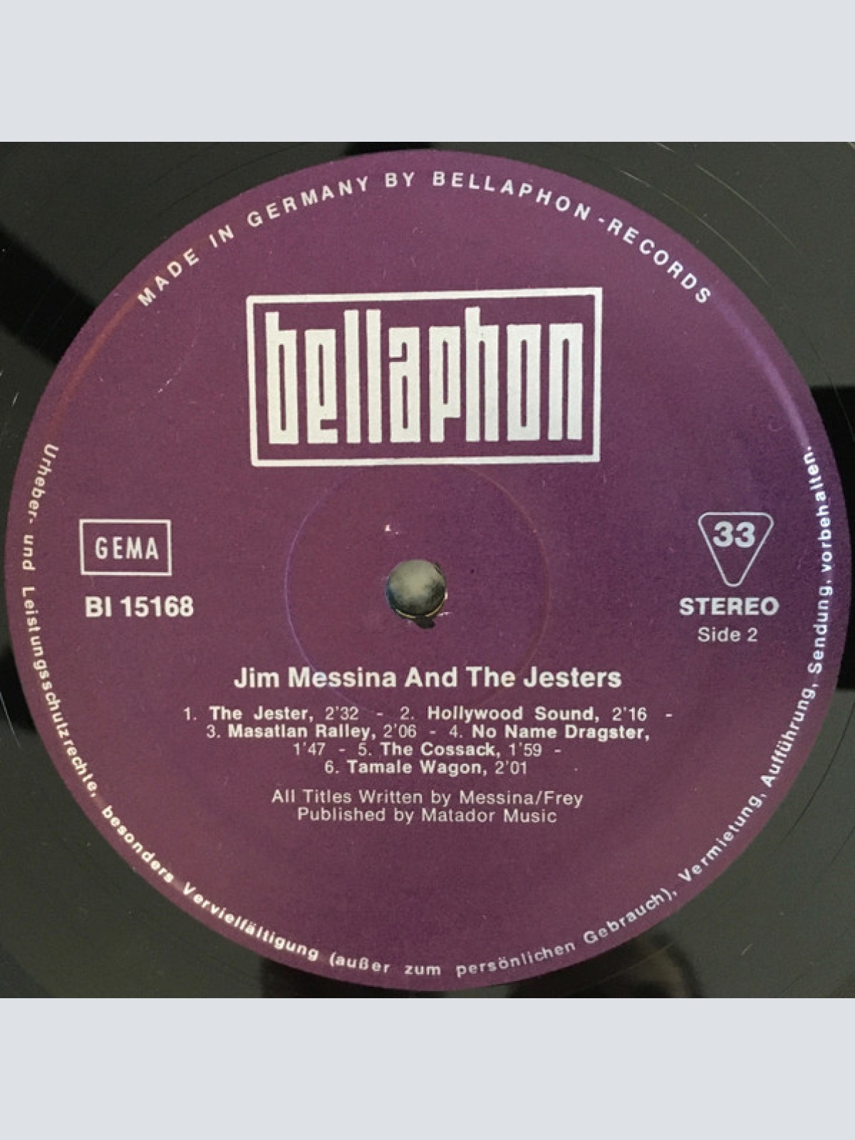 Vinyl / Jim Messina And The Jesters* - Jim Messina And The Jesters