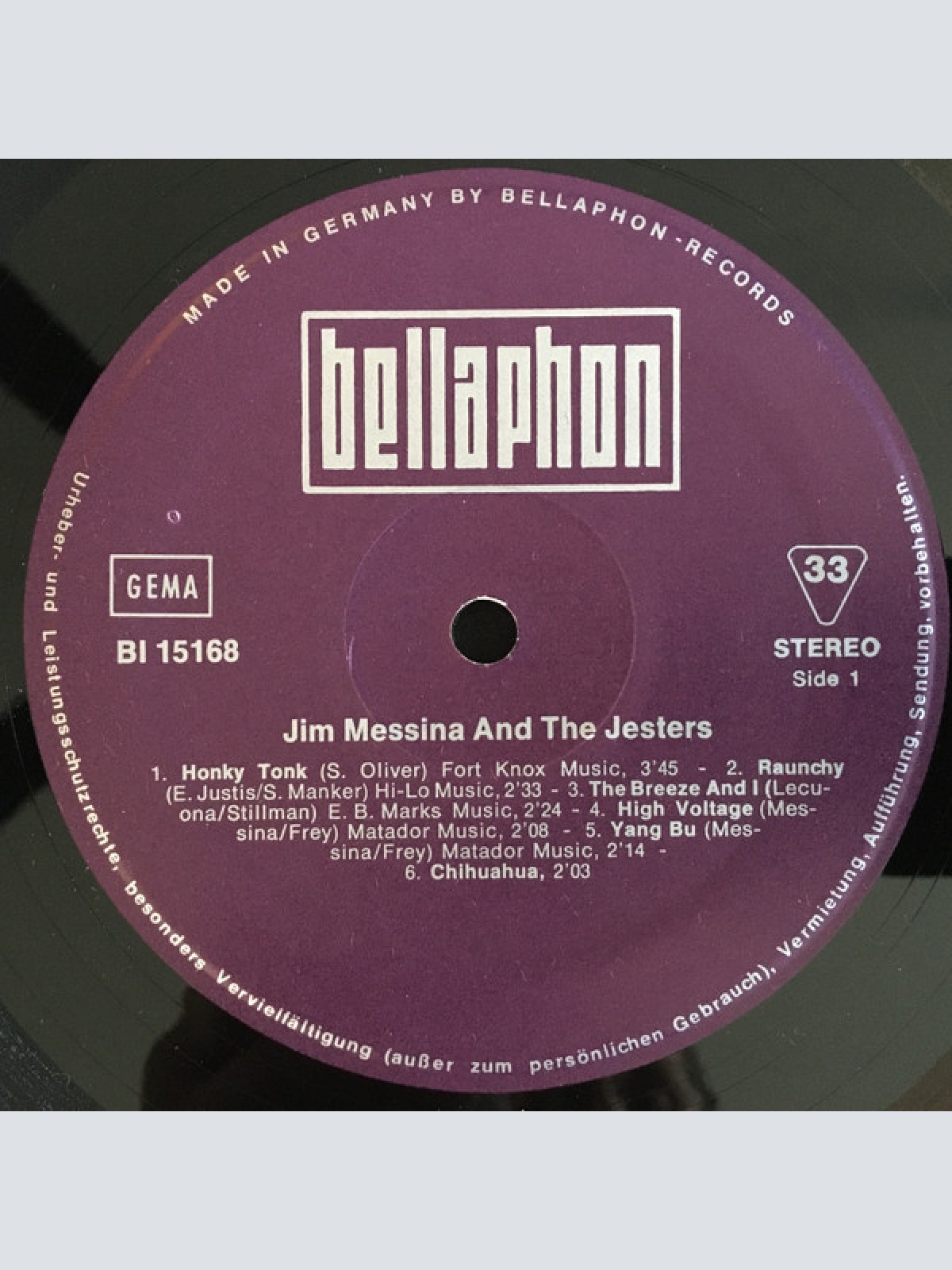 Vinyl / Jim Messina And The Jesters* - Jim Messina And The Jesters