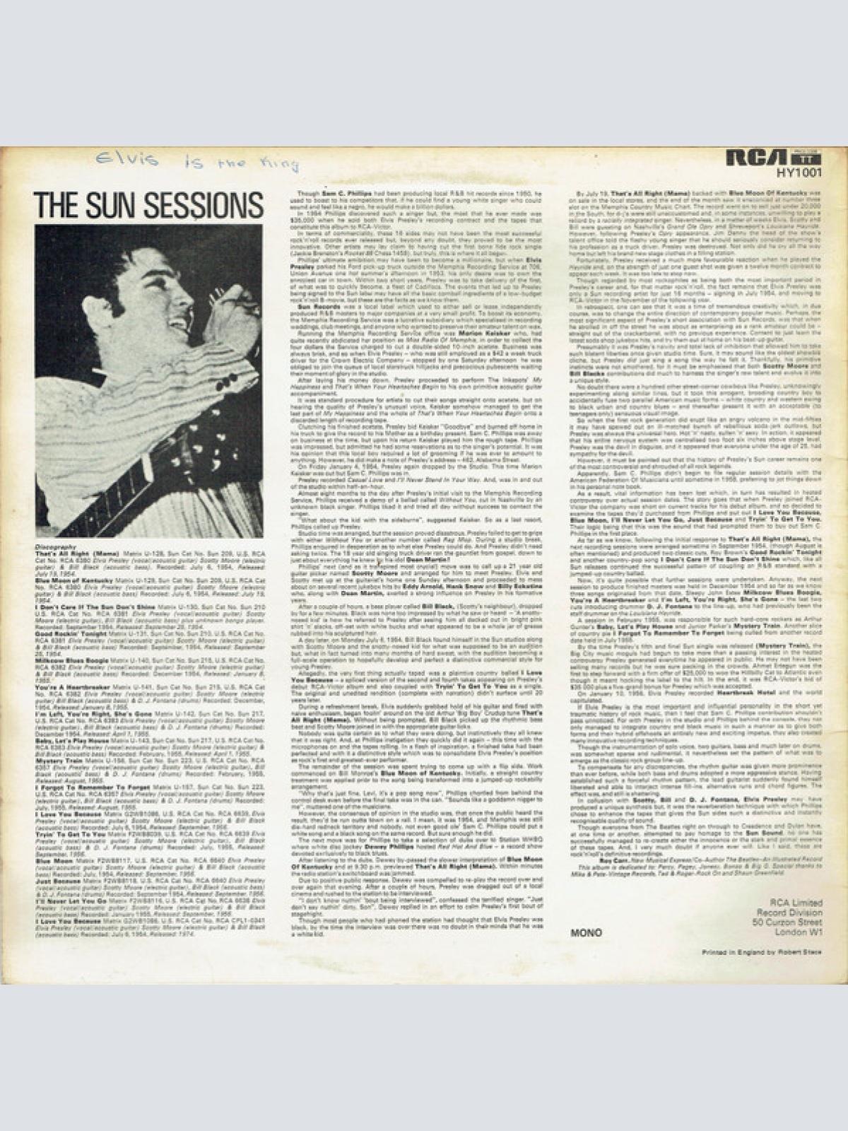 Vinyl / Elvis Presley - The Elvis Presley Sun Collection