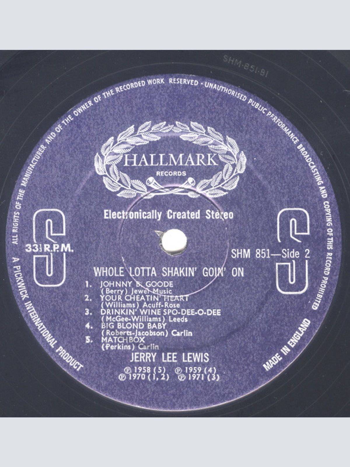 Vinyl / Jerry Lee Lewis - Whole Lotta Shakin' Goin' On