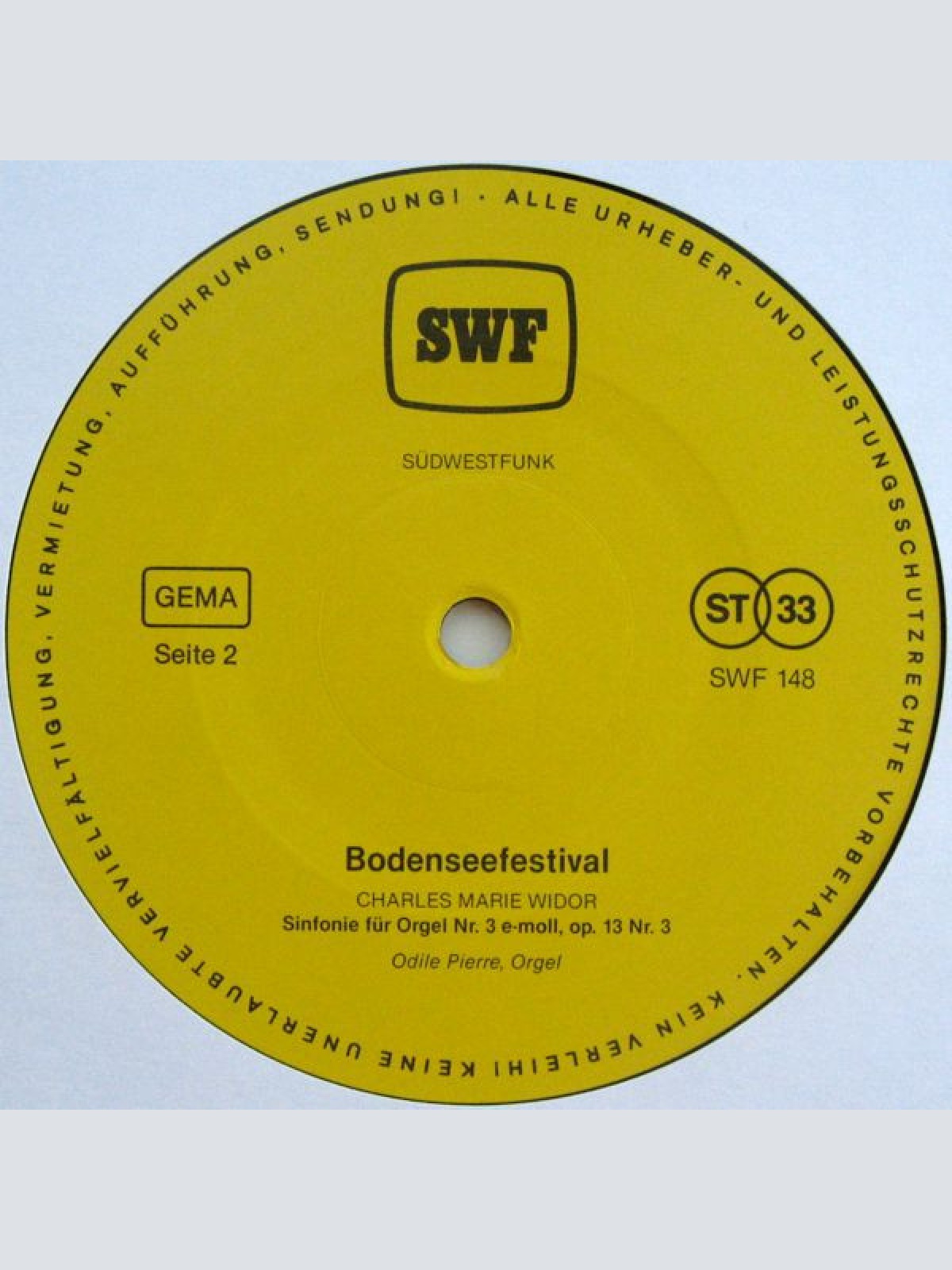 Vinyl / Various - Bodensee-Festival 1989