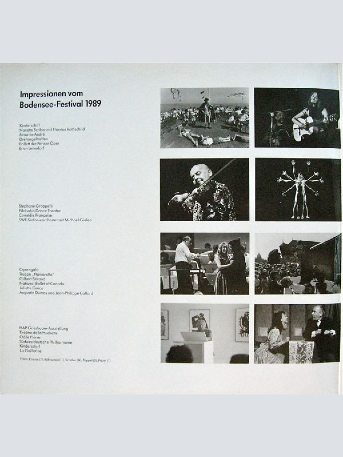 Vinyl / Various - Bodensee-Festival 1989