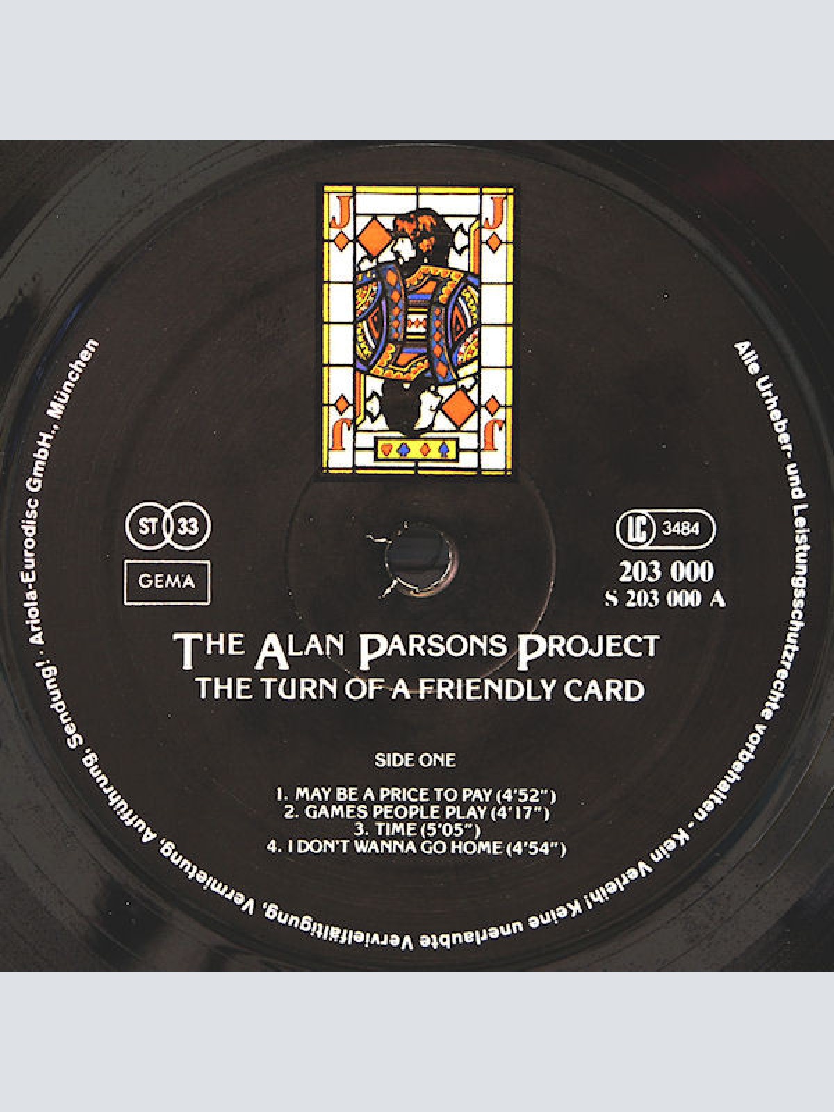 Vinyl / The Alan Parsons Project - The Turn Of A Friendly Card