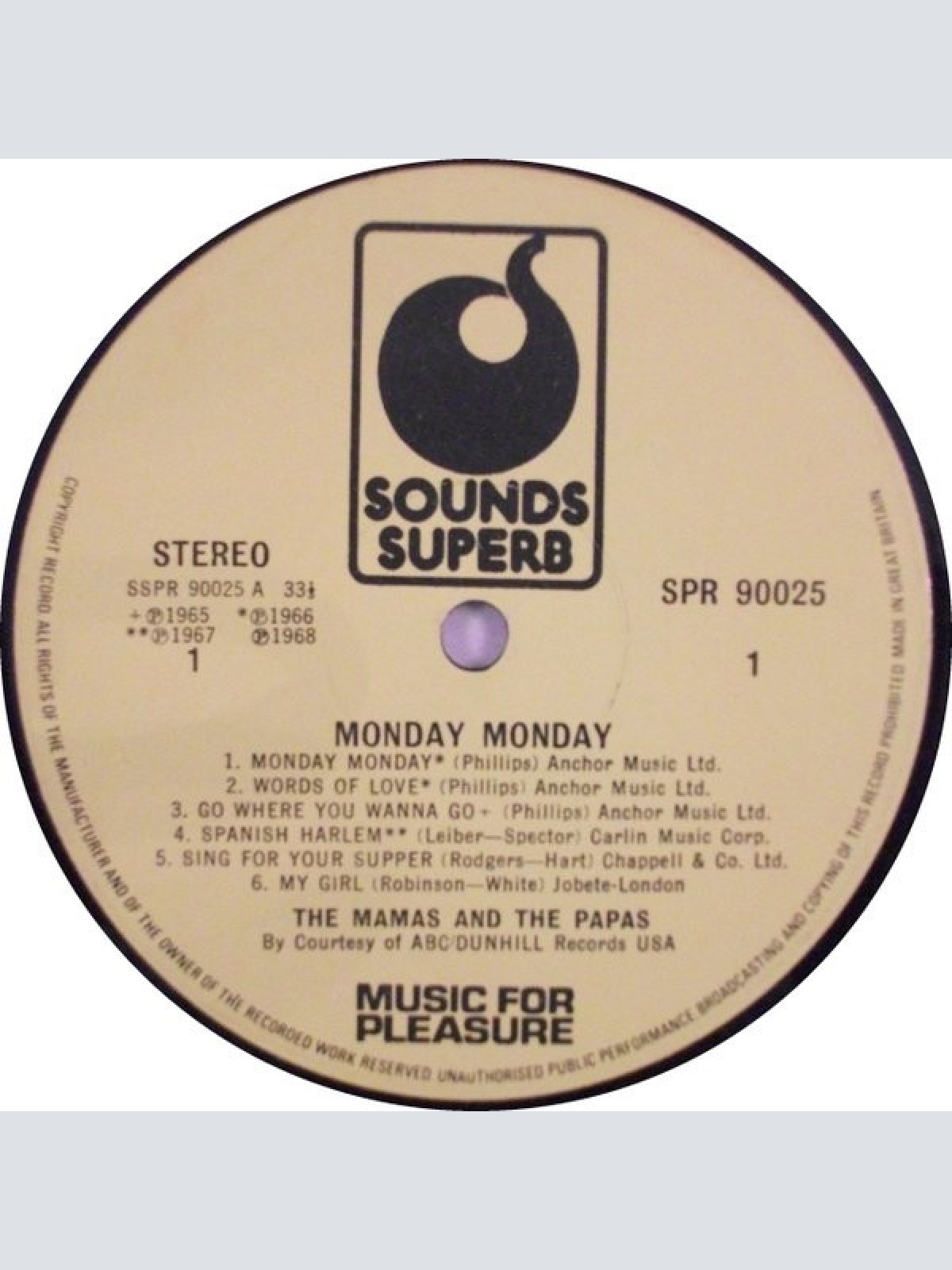 Vinyl / The Mamas & The Papas - Best Of The Mamas & The Papas - Monday Monday