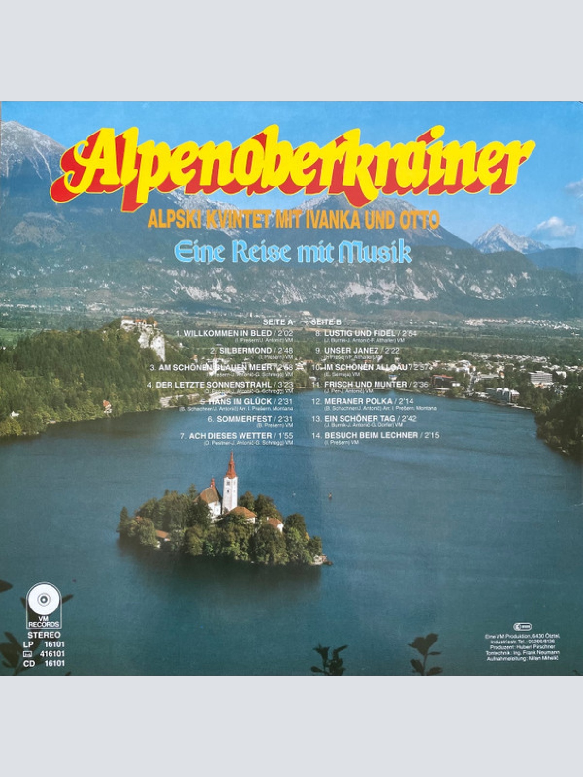 Vinyl / Alpenoberkrainer Mit Ivanka* Und Otto* - Eine Reise Mit Musik