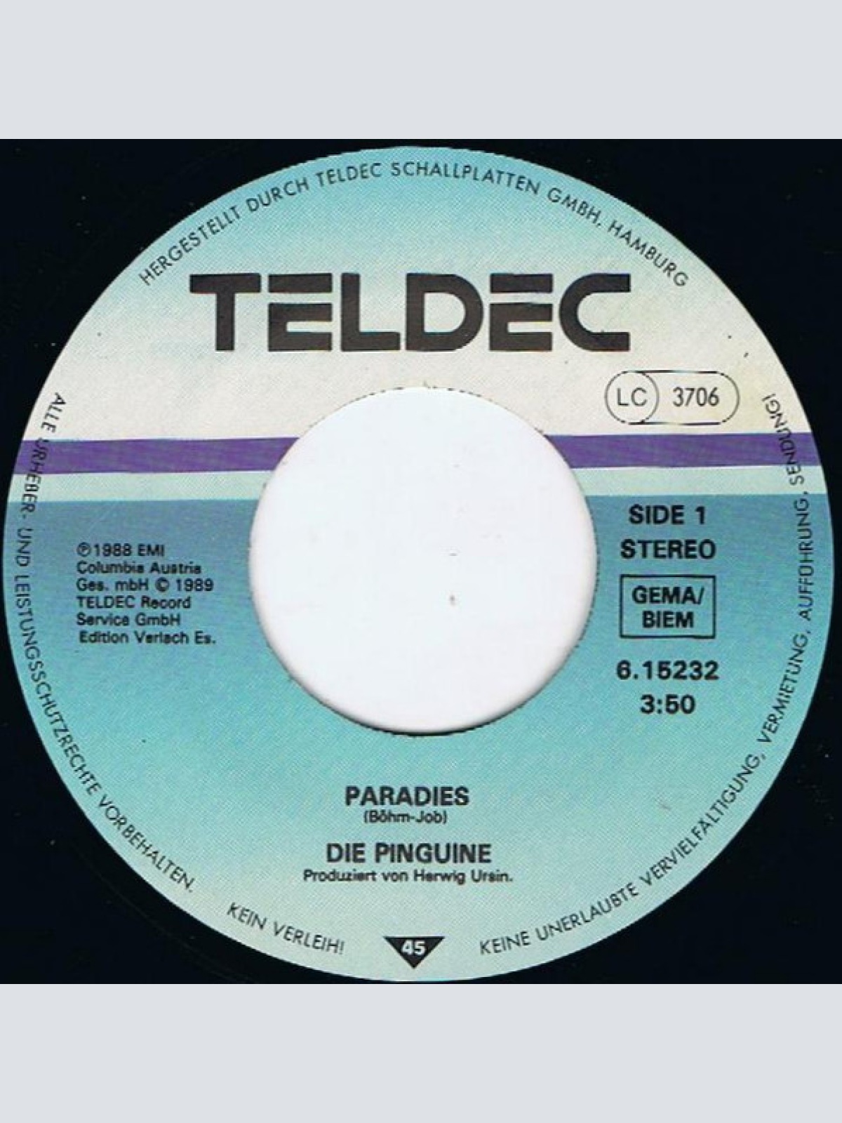 Vinyl / Die Pinguine -  Paradies