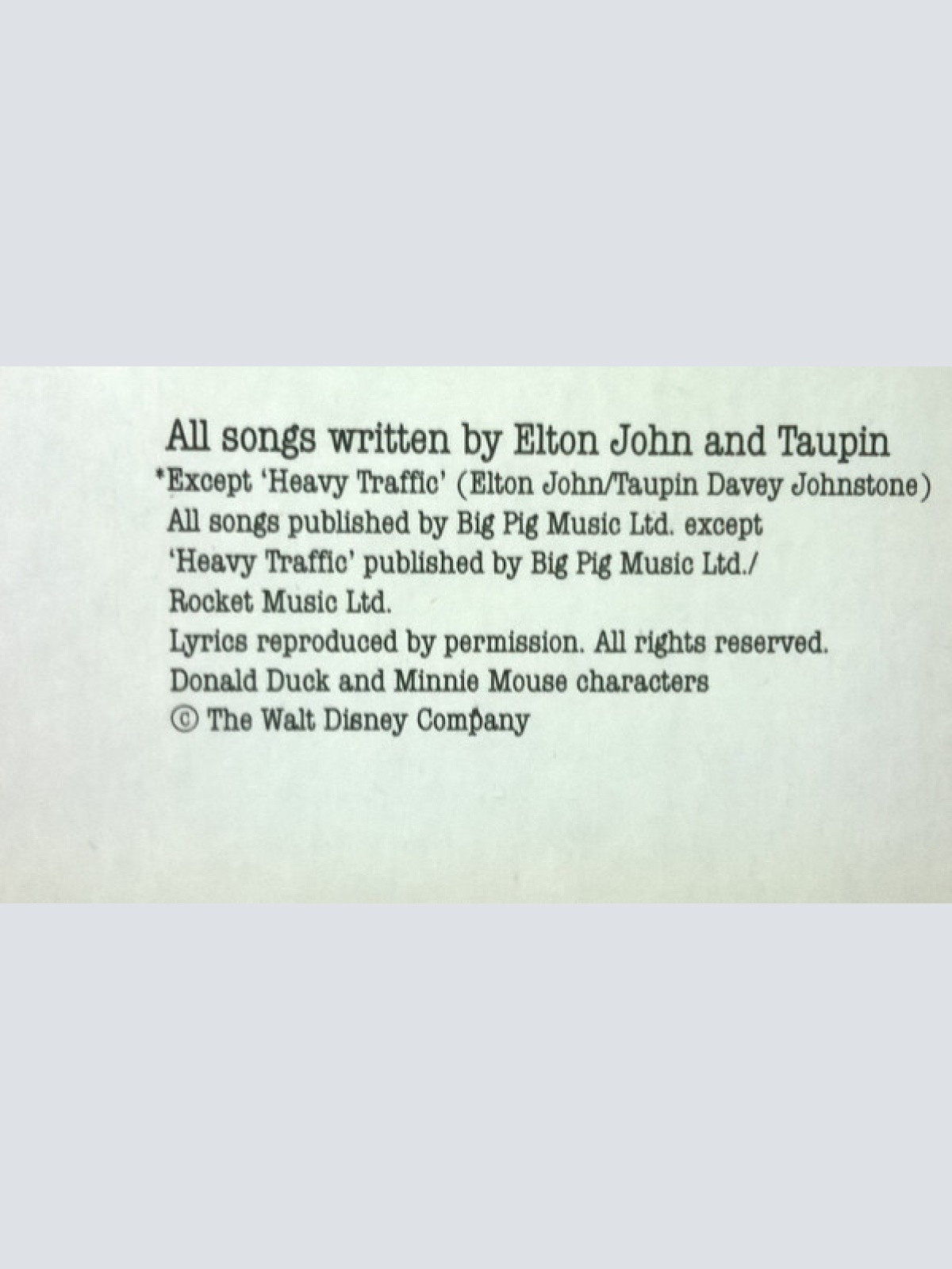 Vinyl / Elton John - Reg Strikes Back