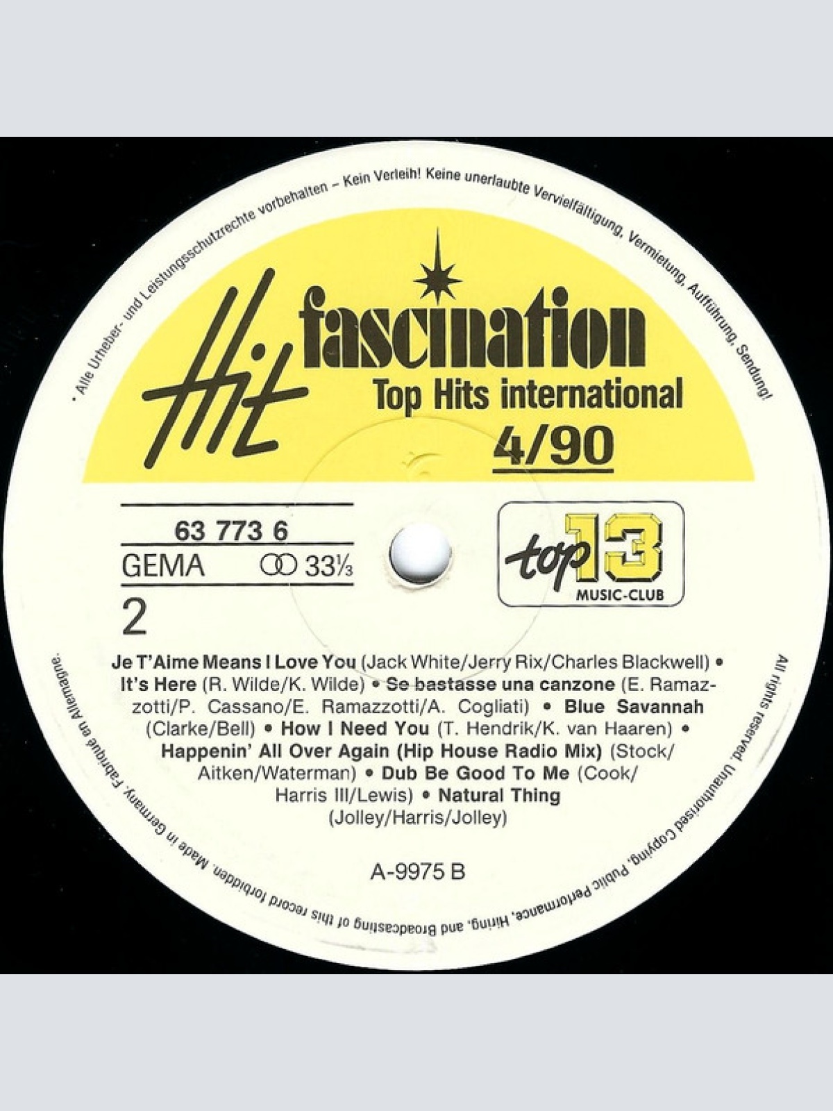 Vinyl / Various - Hit Fascination 4/90