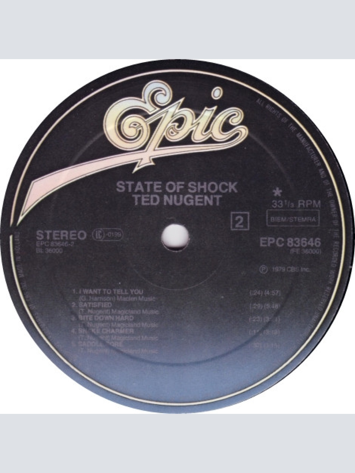 Vinyl / Ted Nugent - State Of Shock