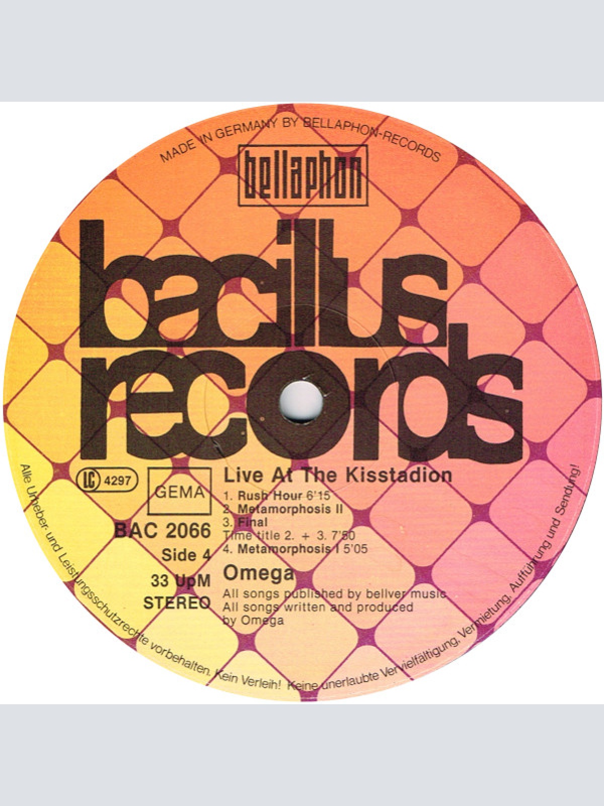 Vinyl / Omega (5) - Live At The Kisstadion