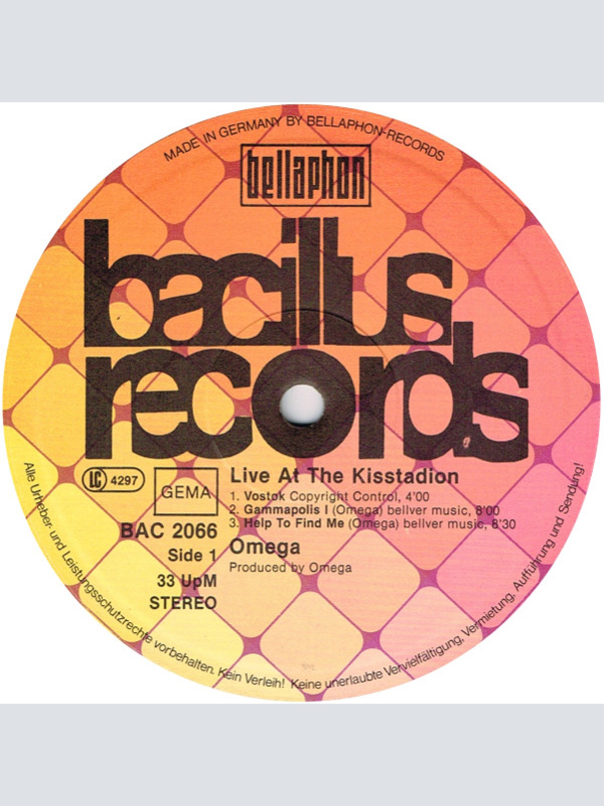 Vinyl / Omega (5) - Live At The Kisstadion