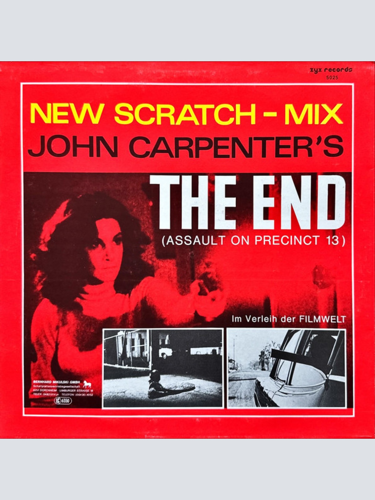 Vinyl / The Splash Band - John Carpenter's The End (Assault On Precinct 13) (New Scratch-Mix)