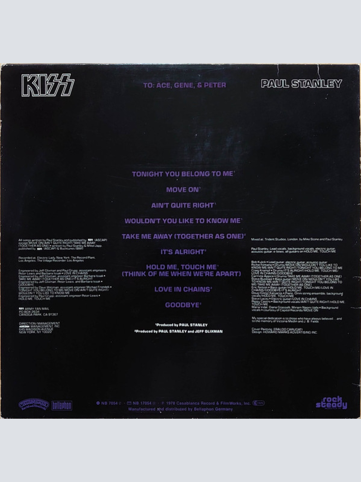 Vinyl / Kiss, Paul Stanley - Paul Stanley