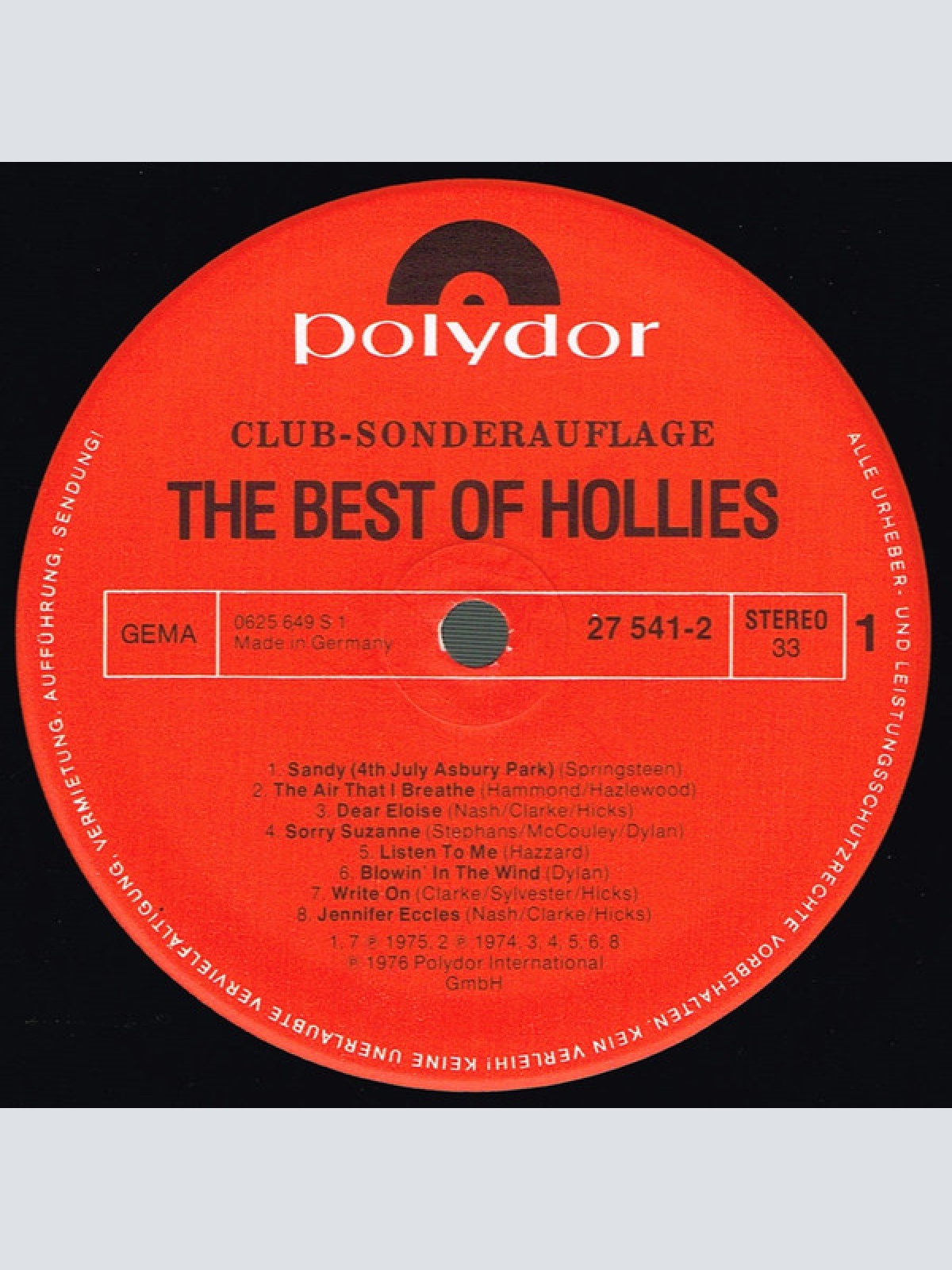 Vinyl / The Hollies - The Best Of Hollies