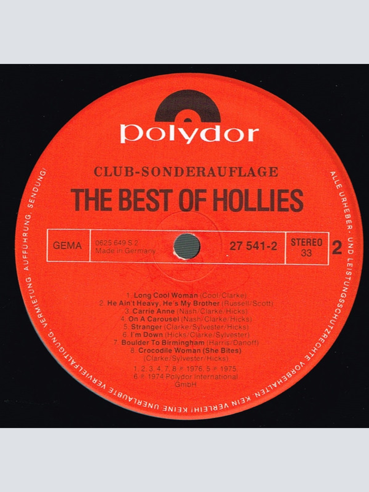 Vinyl / The Hollies - The Best Of Hollies