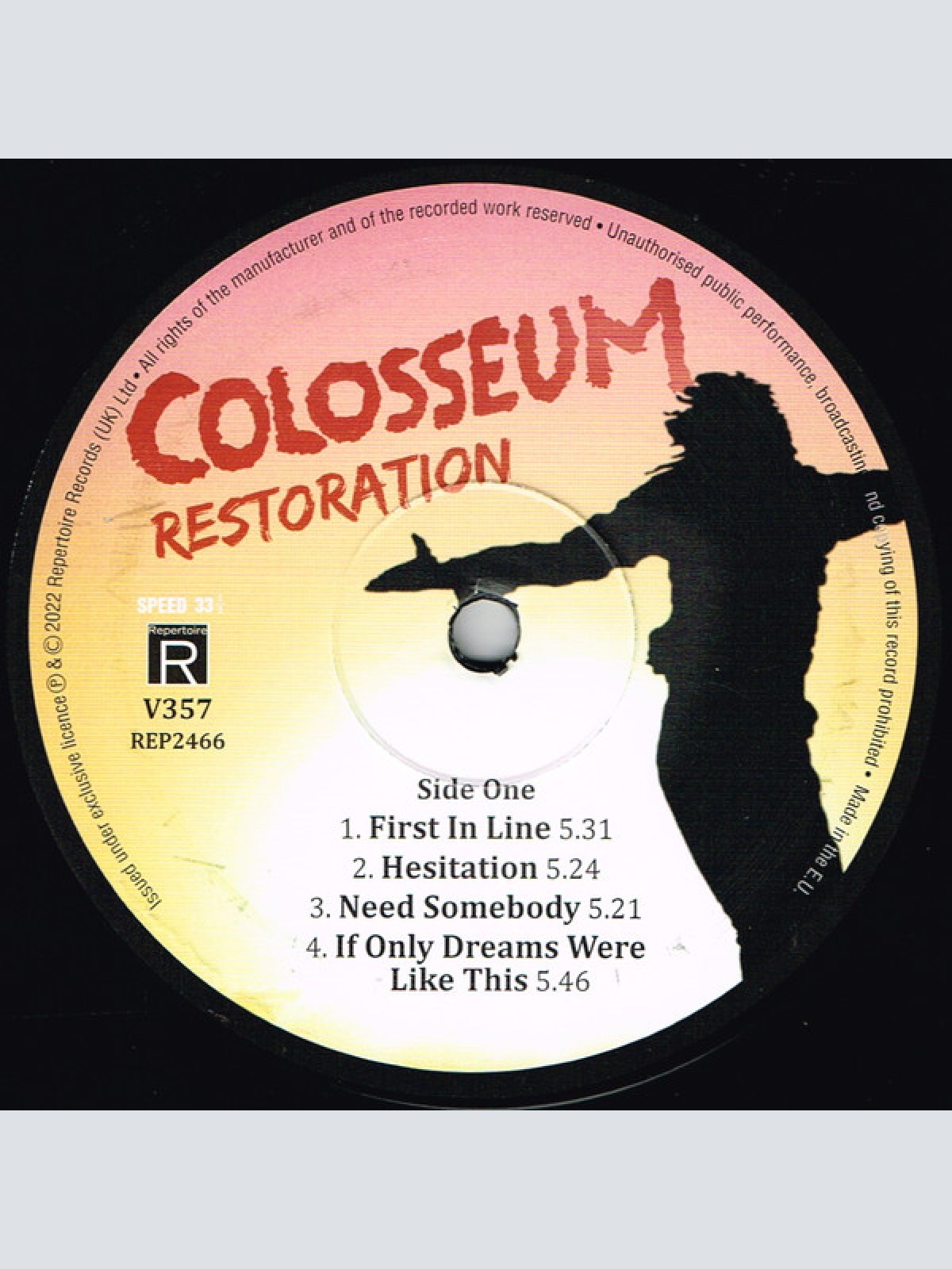 Vinyl / Colosseum - Restoration