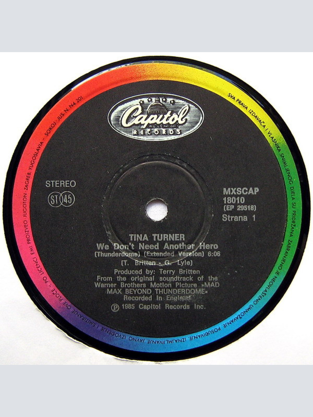 Vinyl / Tina Turner - We Don't Need Another Hero (Thunderdome) - Extended Mix