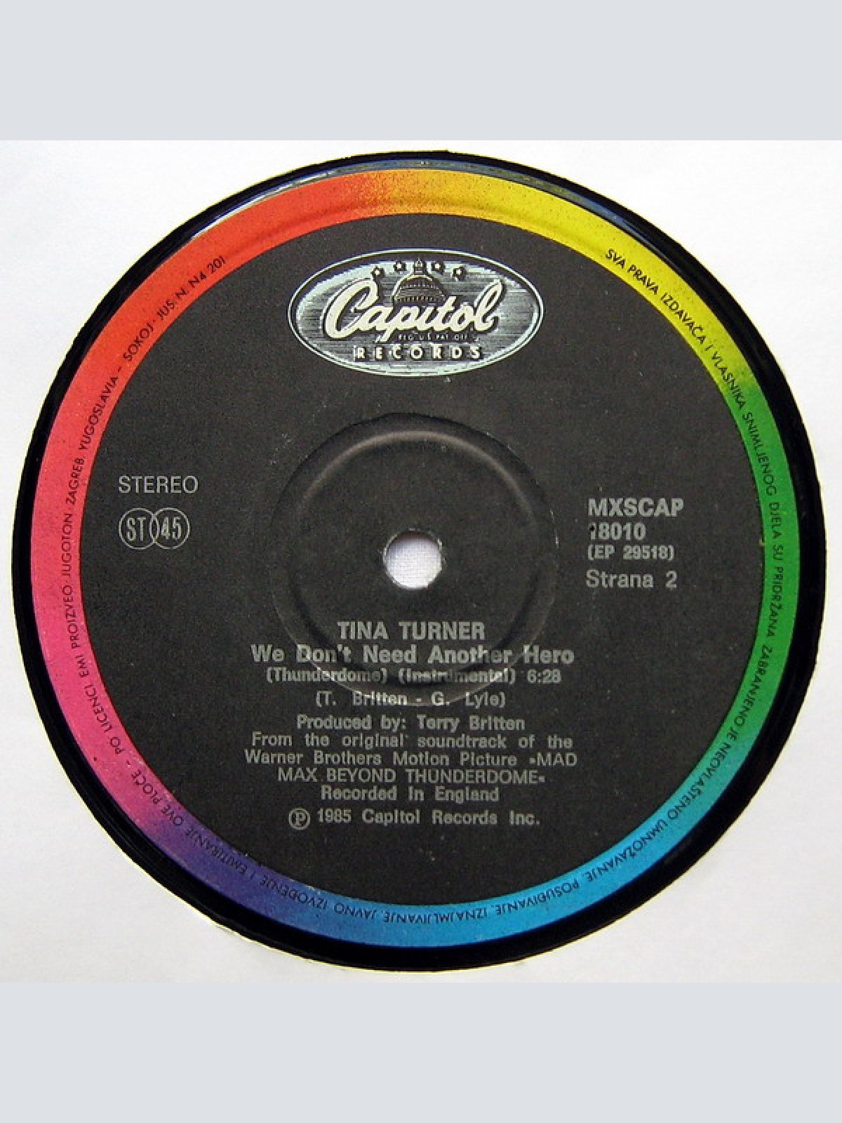 Vinyl / Tina Turner - We Don't Need Another Hero (Thunderdome) - Extended Mix