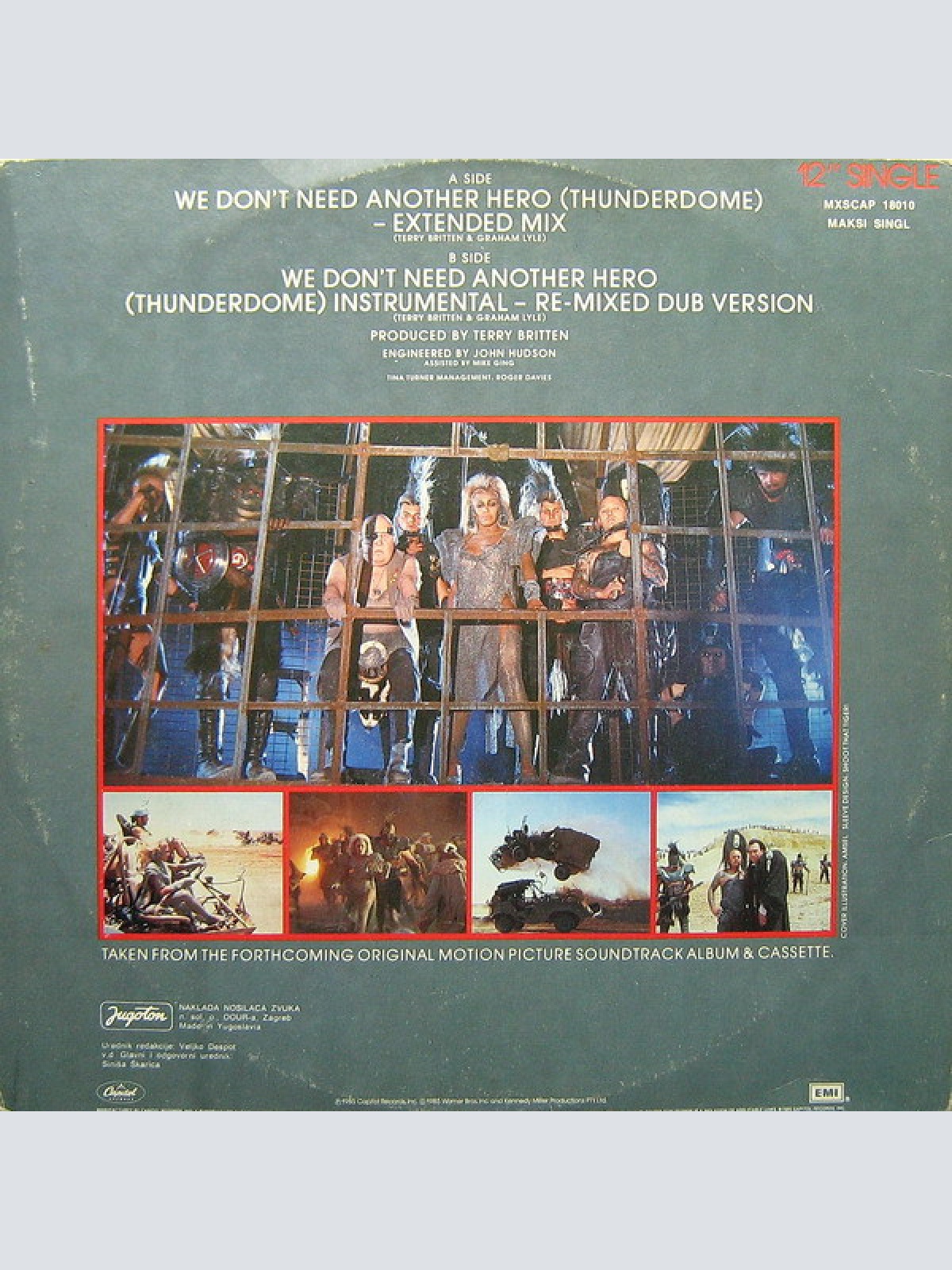 Vinyl / Tina Turner - We Don't Need Another Hero (Thunderdome) - Extended Mix
