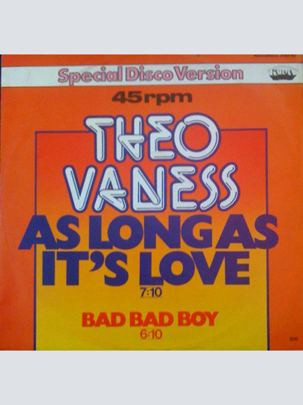 Vinyl / Theo Vaness - As Long As It's Love
