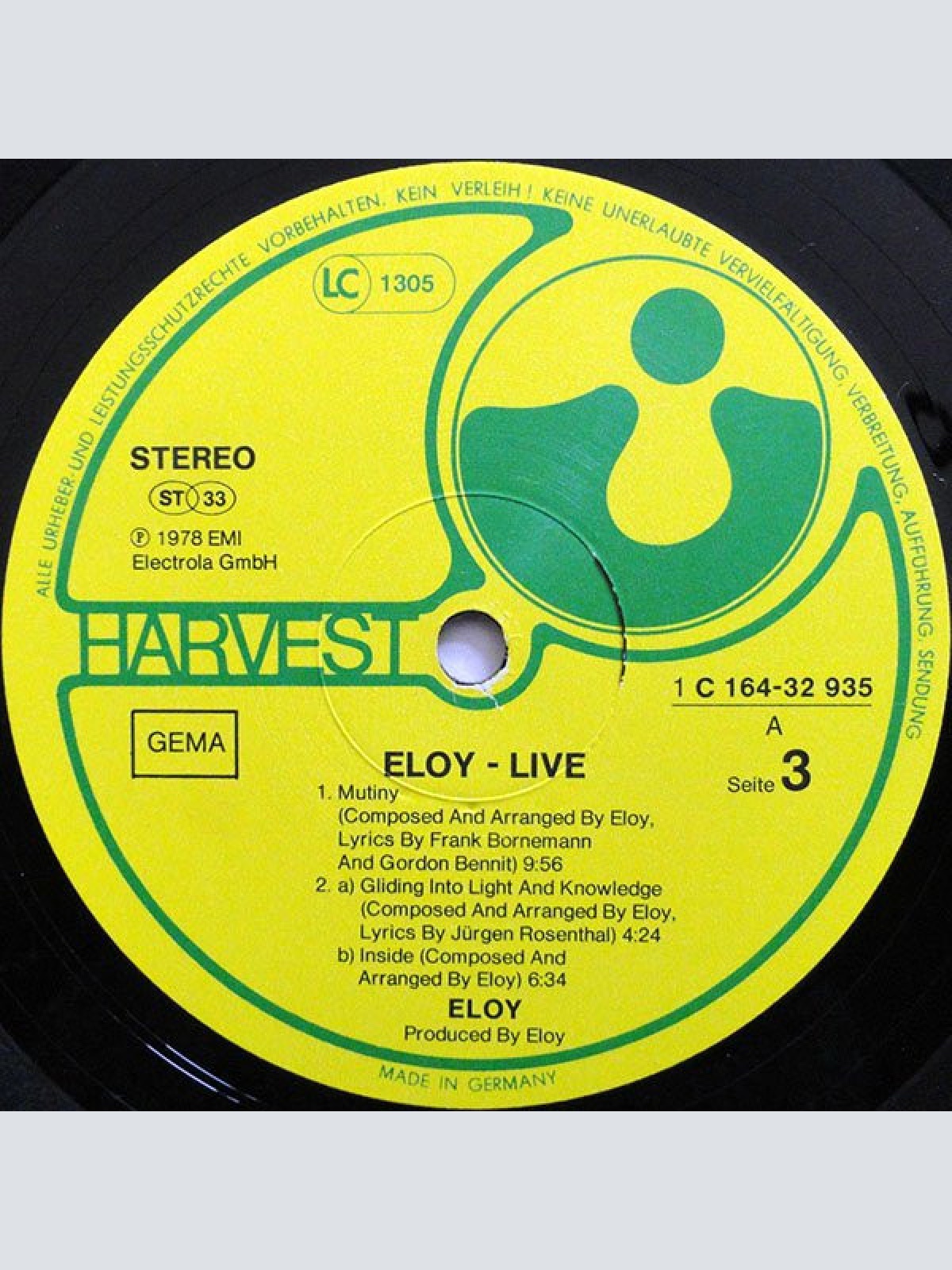 Vinyl / Eloy - Live