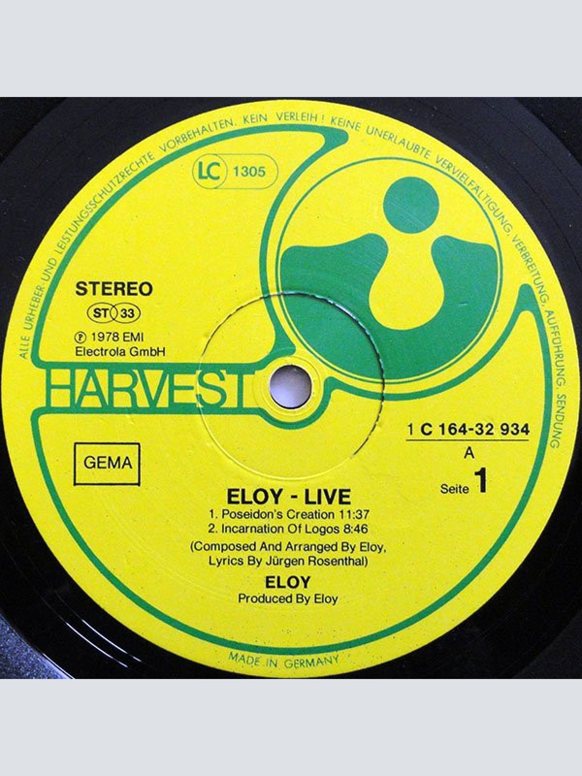 Vinyl / Eloy - Live