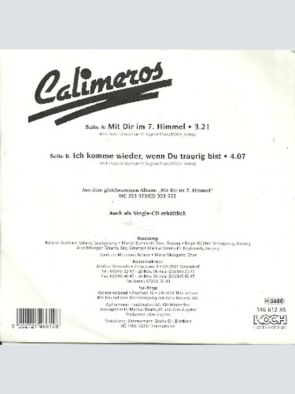 Vinyl / Calimeros - Mit Dir Im 7.Himmel