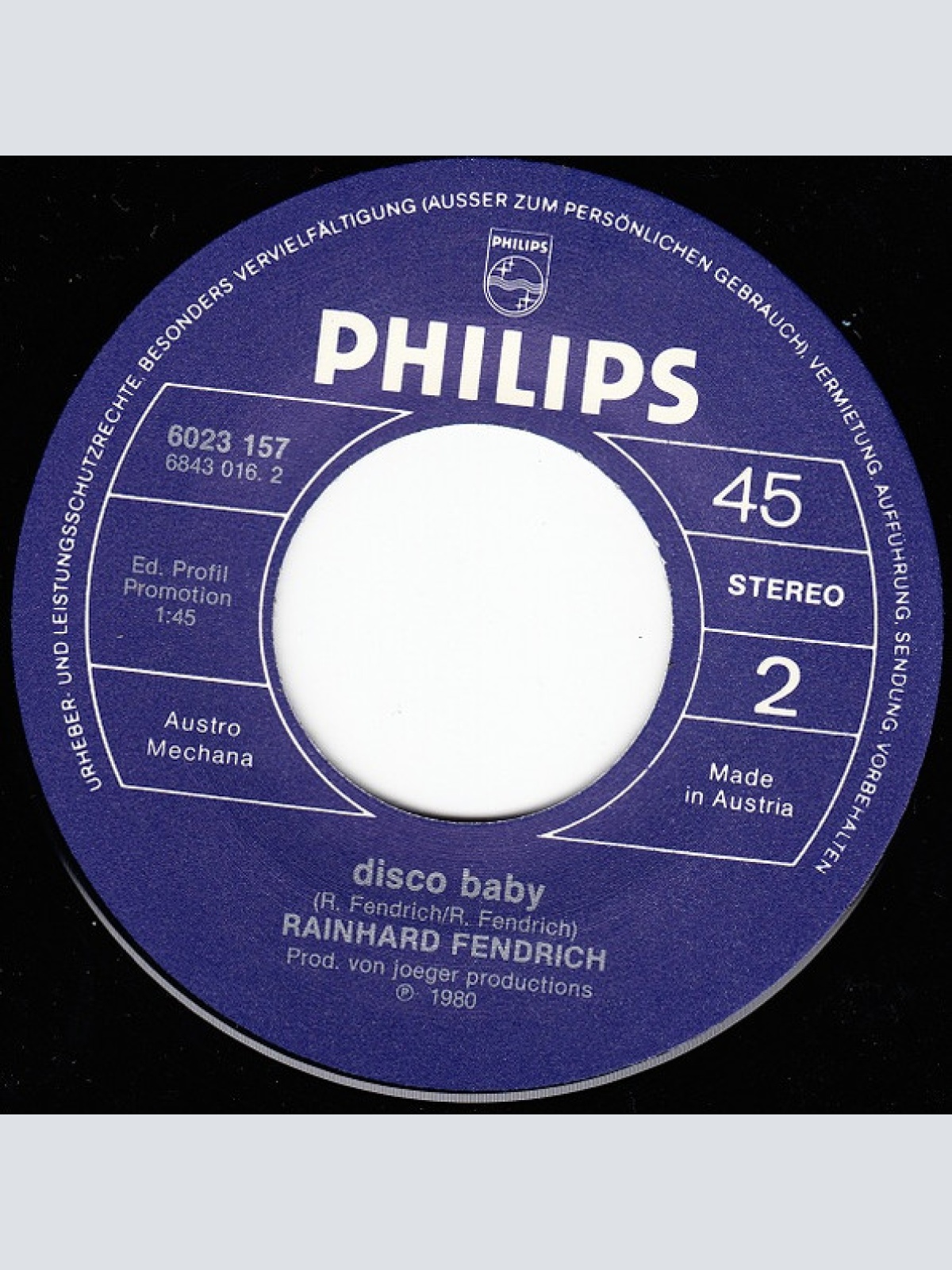 Vinyl / Rainhard Fendrich - Strada Del Sole