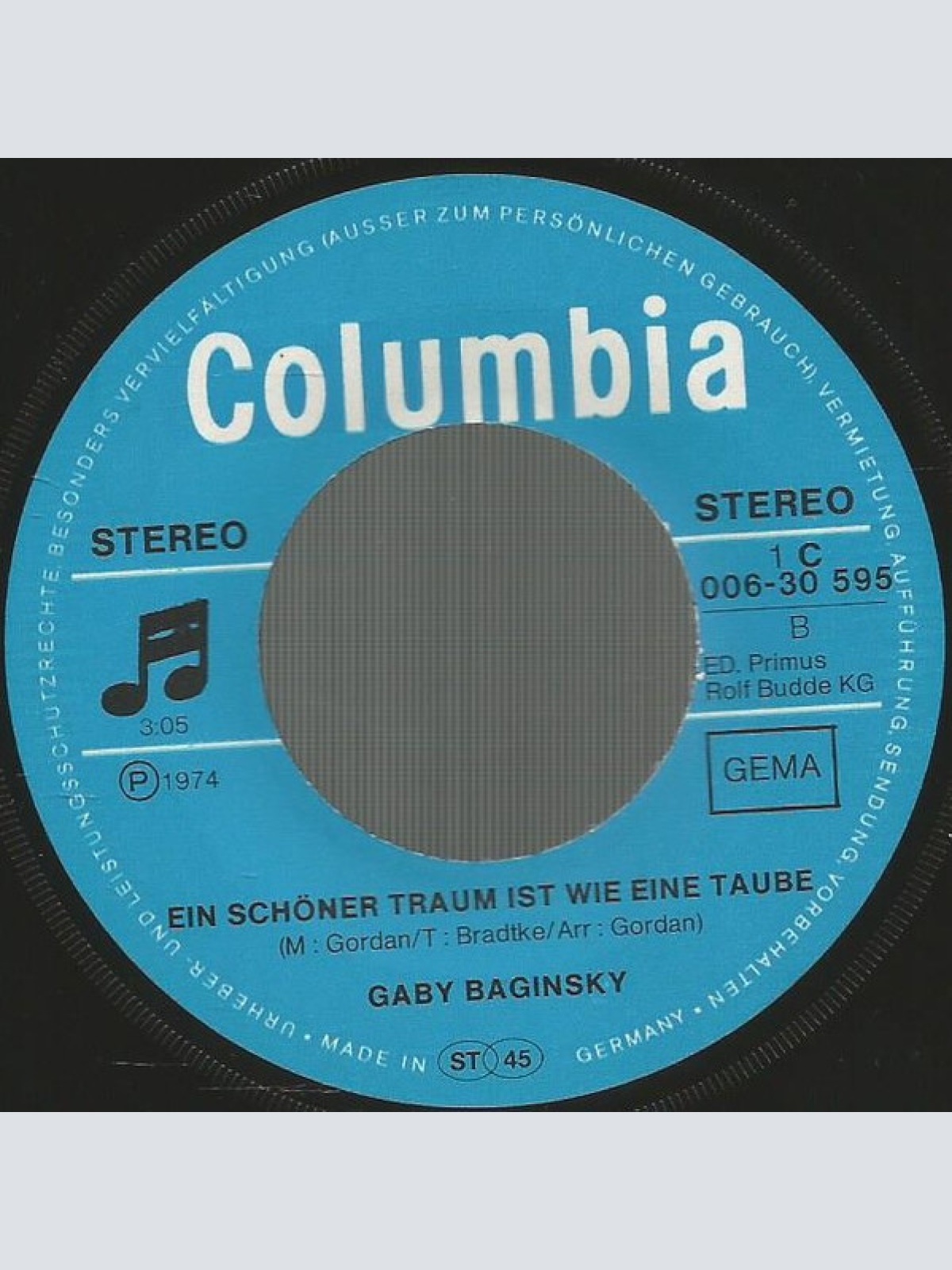 Vinyl / Gaby Baginsky - Häng Die Gitarre Nicht An Den Nagel