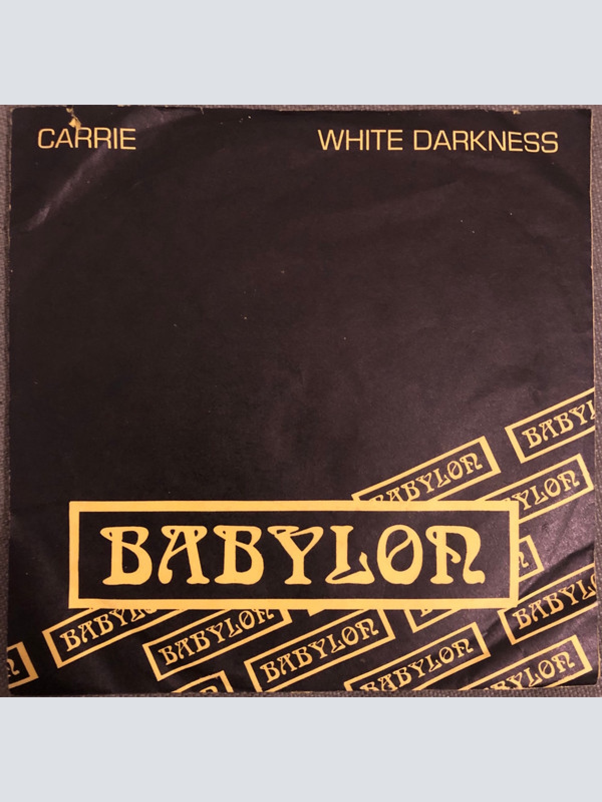 Vinyl / Babylon (24) - Carrie / White Darkness