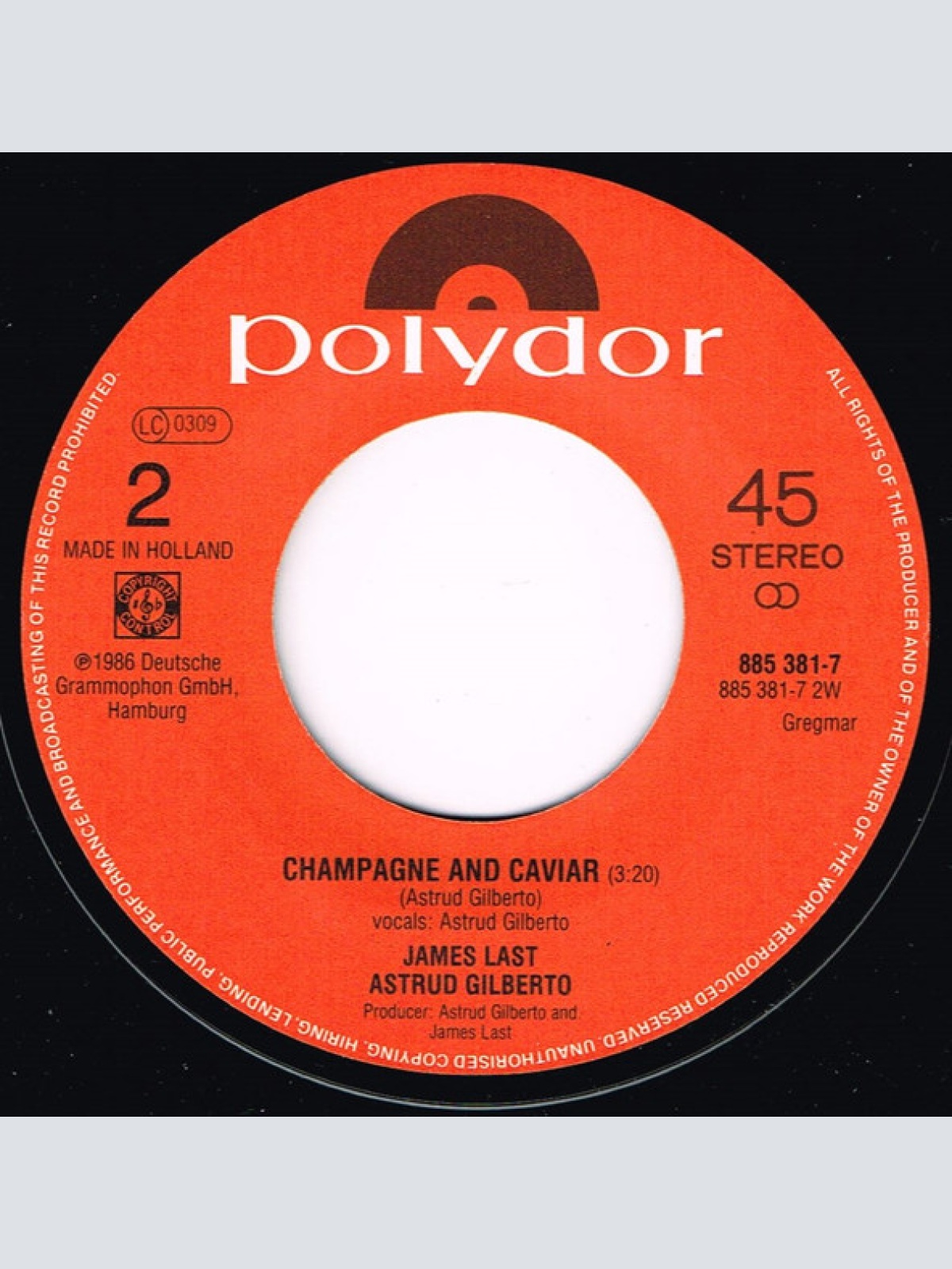 Vinyl / James Last & Astrud Gilberto - Listen To Your Heart