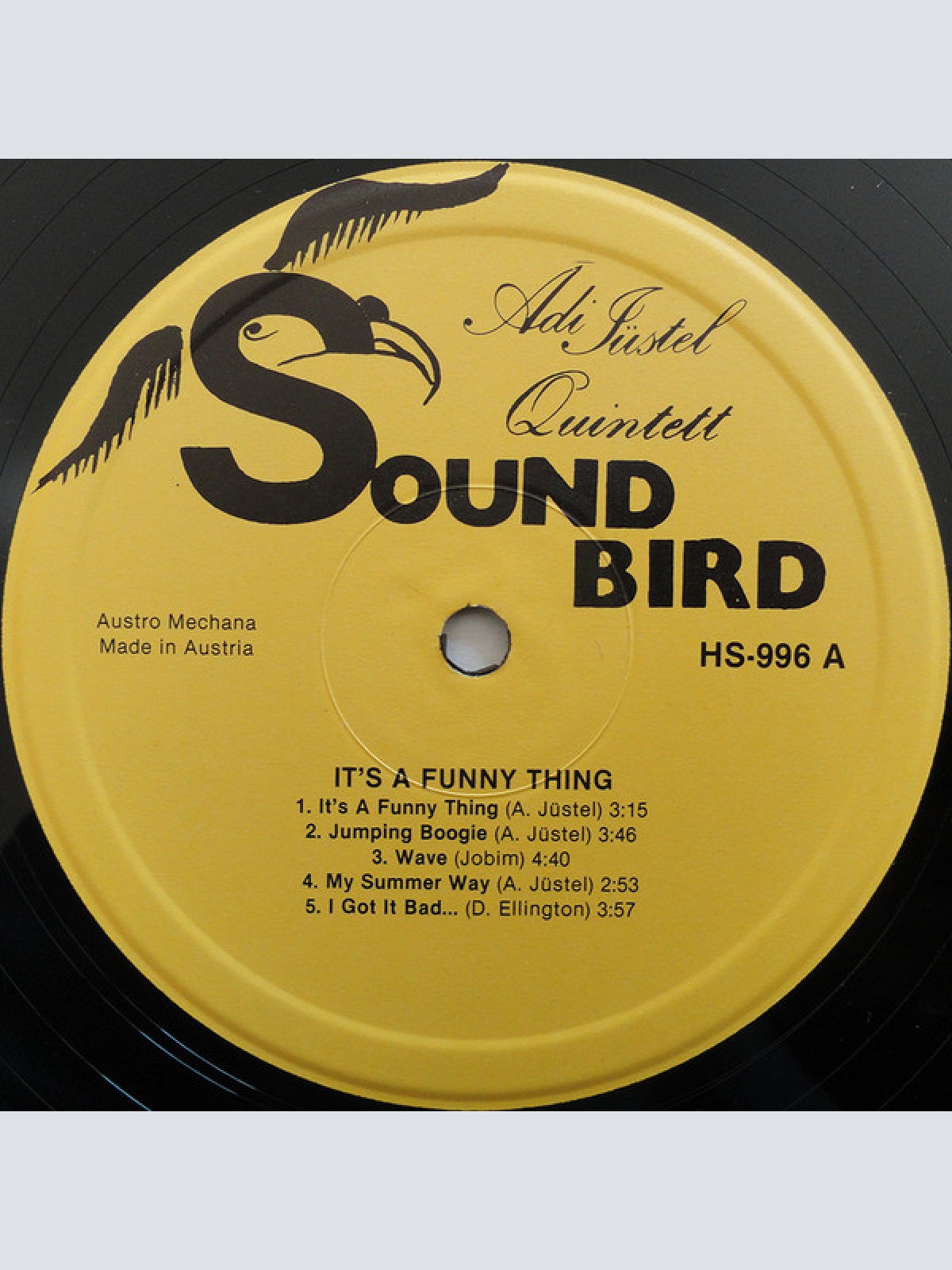 Vinyl / Adi Jüstel Quintett - It's A Funny Thing