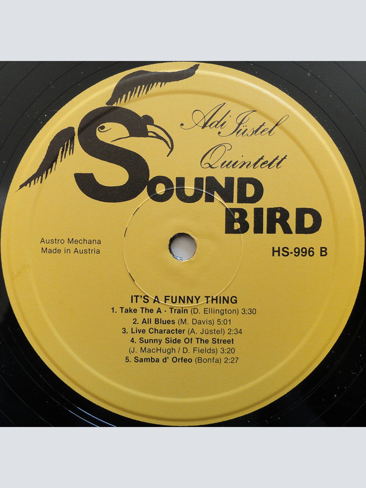 Vinyl / Adi Jüstel Quintett - It's A Funny Thing