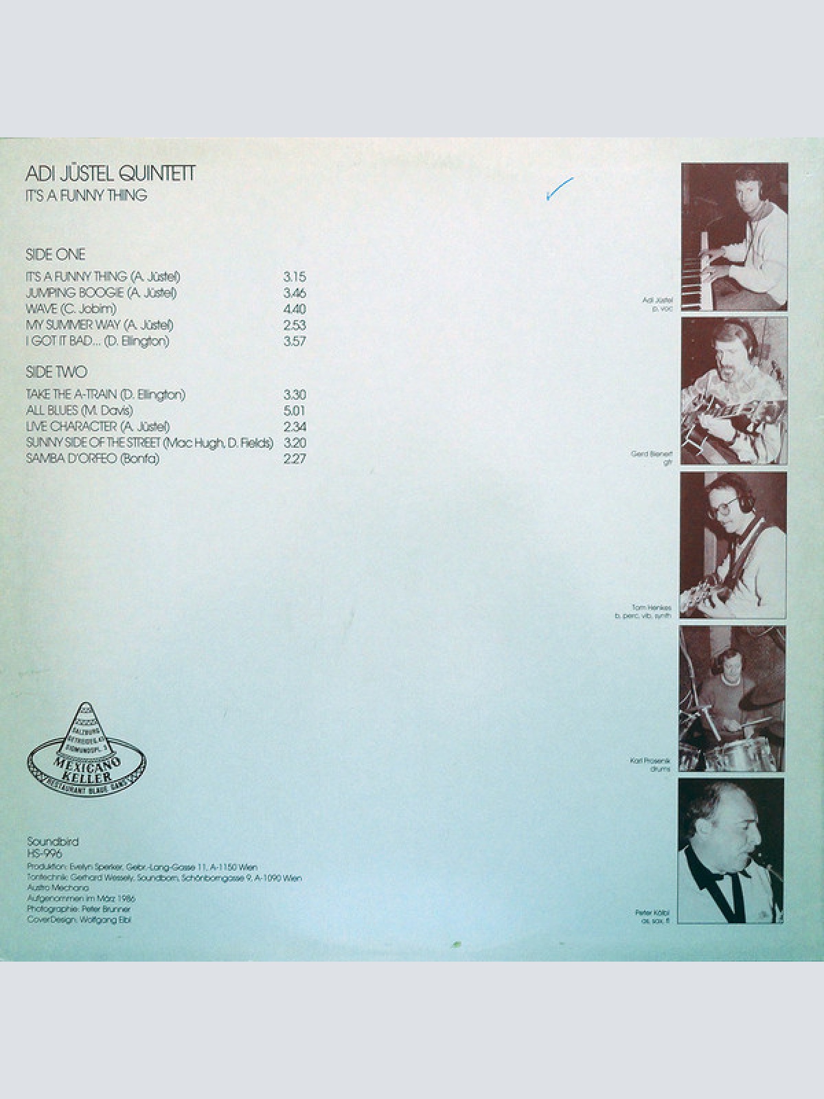 Vinyl / Adi Jüstel Quintett - It's A Funny Thing