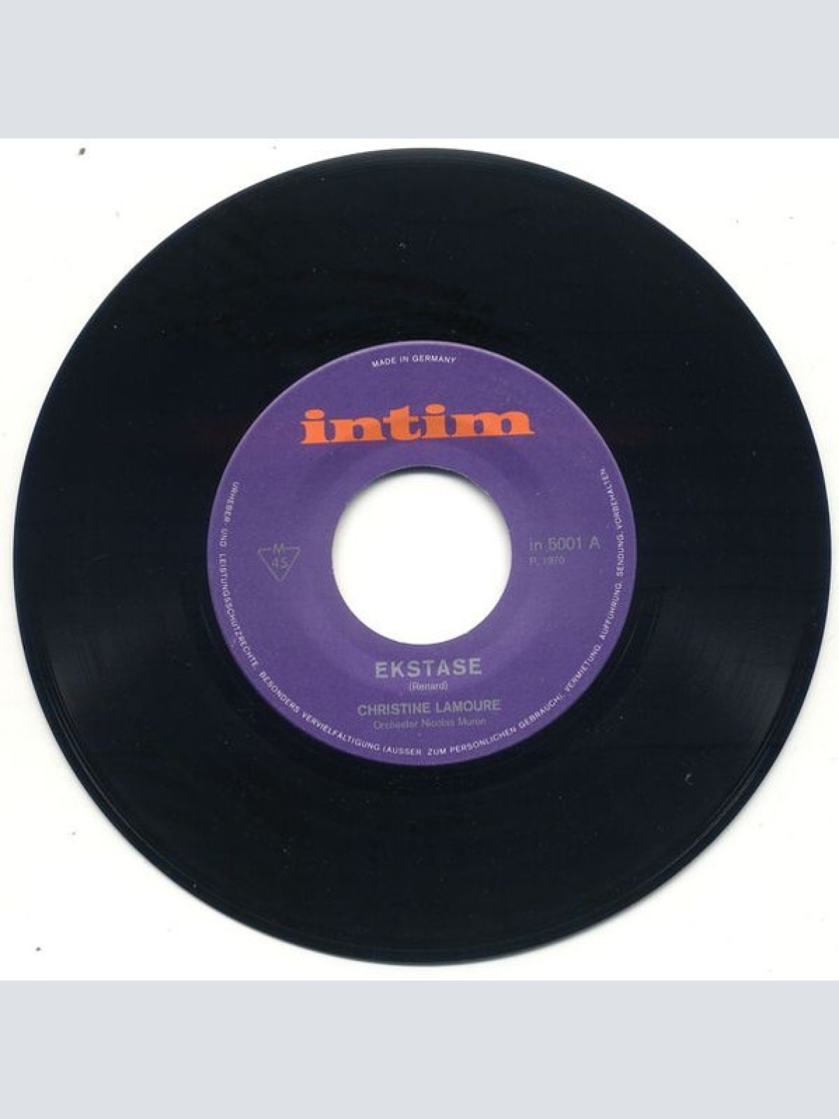 Vinyl / Christine Lamoure / Orchester Nicolas Muron - Ekstase / Fanny