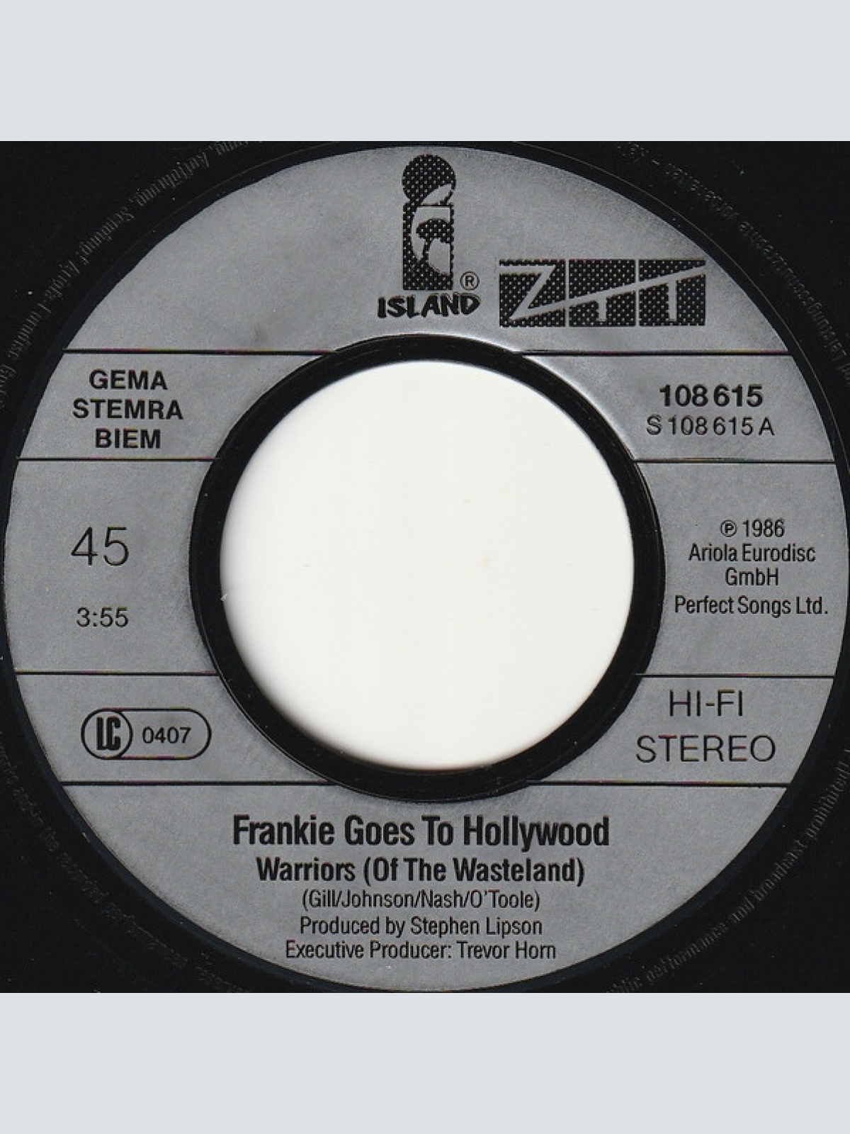 Vinyl / Frankie Goes To Hollywood - Warriors (Of The Wasteland)
