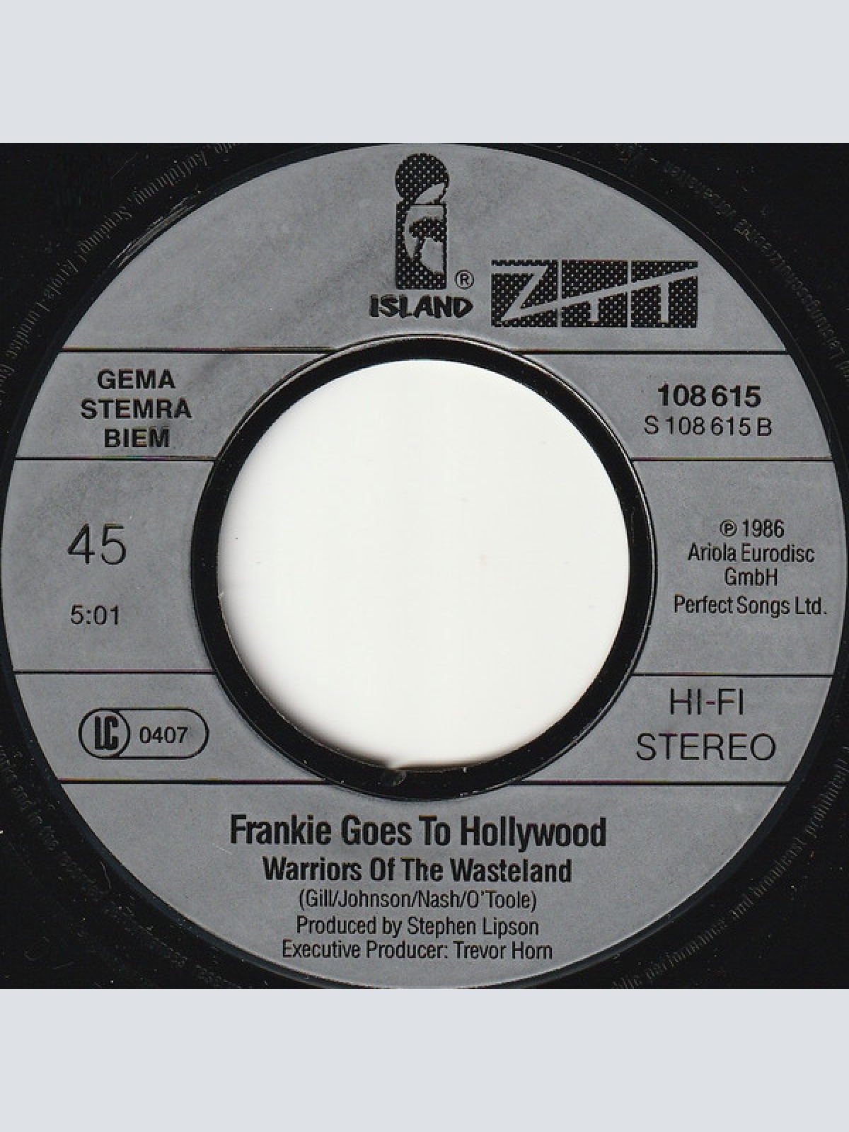 Vinyl / Frankie Goes To Hollywood - Warriors (Of The Wasteland)