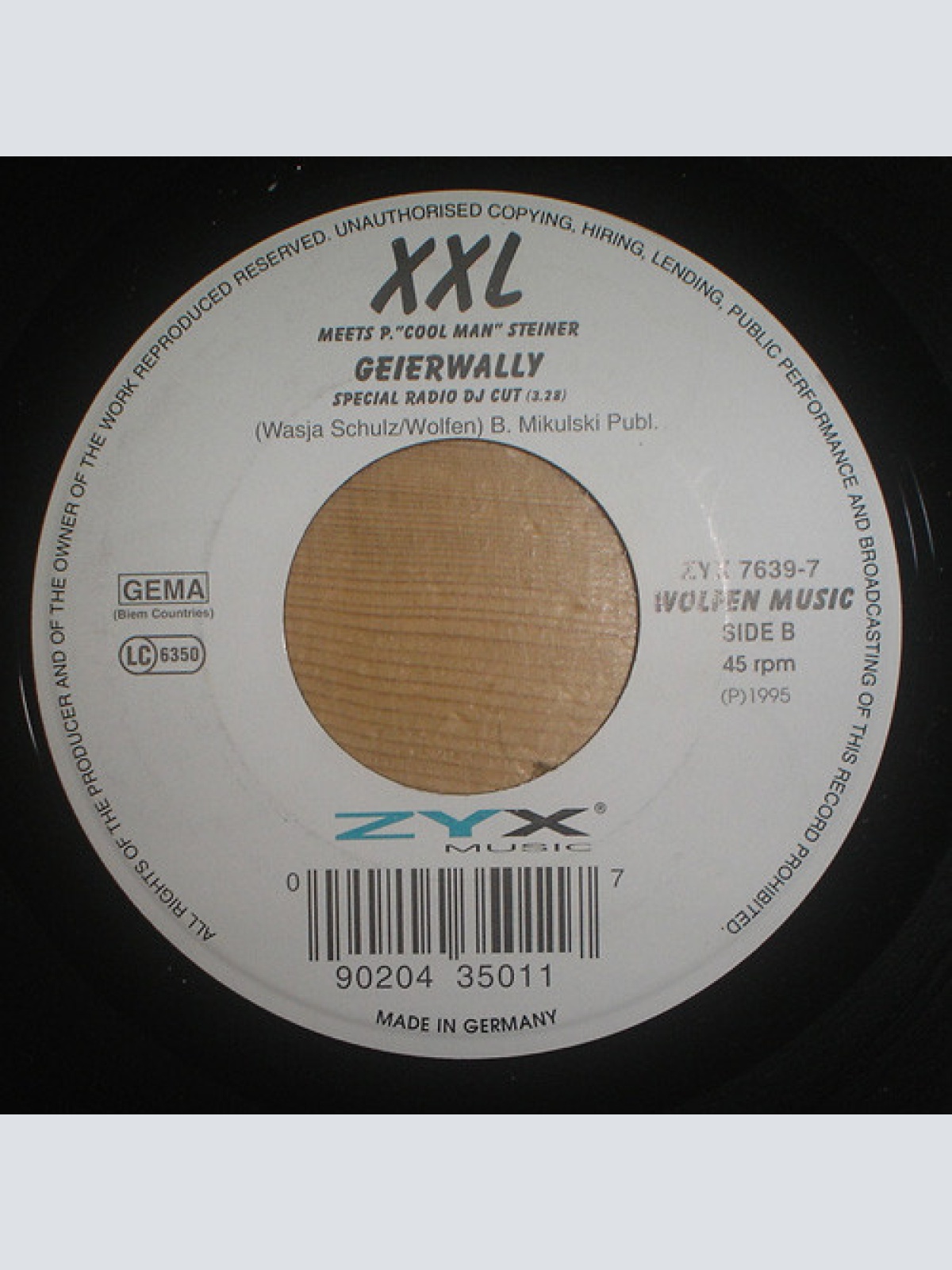 Vinyl / XXL Meets P. "Cool Man" Steiner - Geierwally