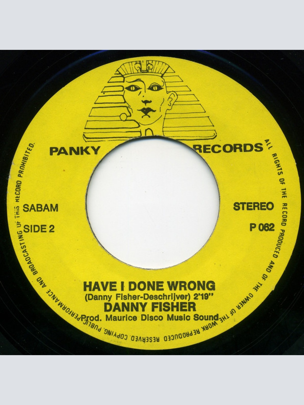 Vinyl / Danny Fisher (2) - It's A Sin To Tell A Lie