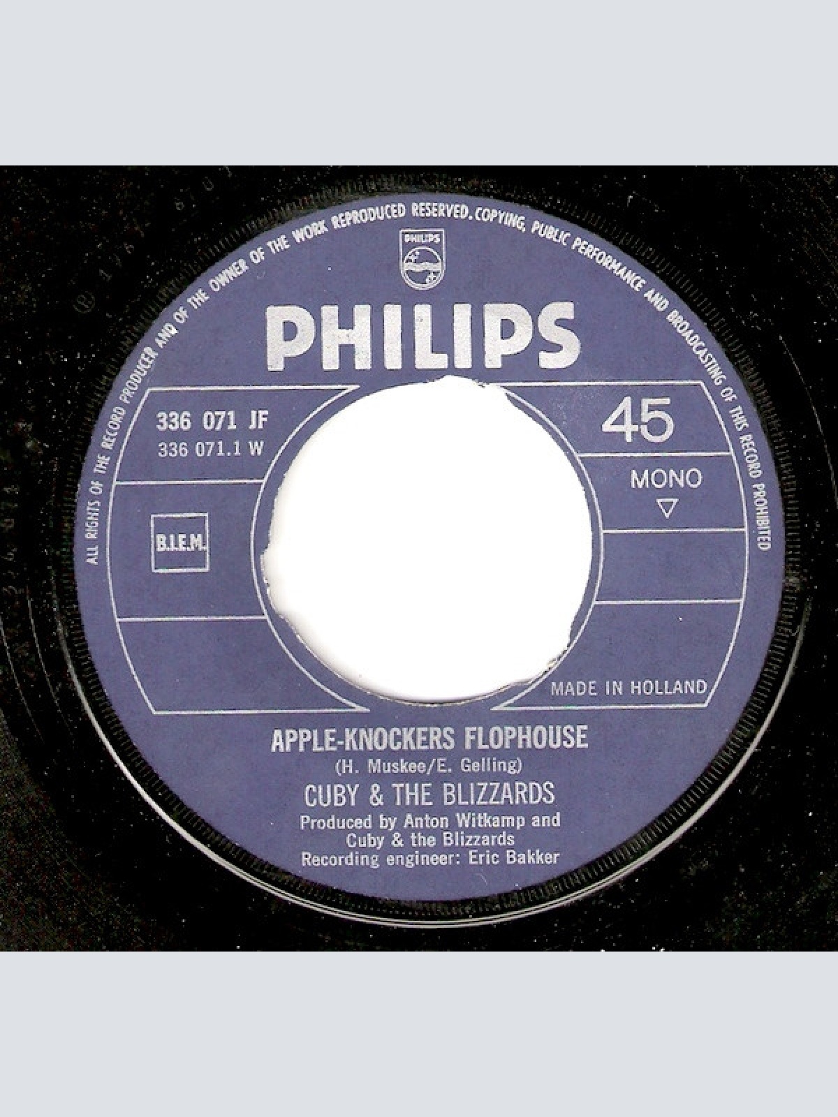 Vinyl / Cuby + The Blizzards* - Appleknockers Flophouse / Because Of Illness