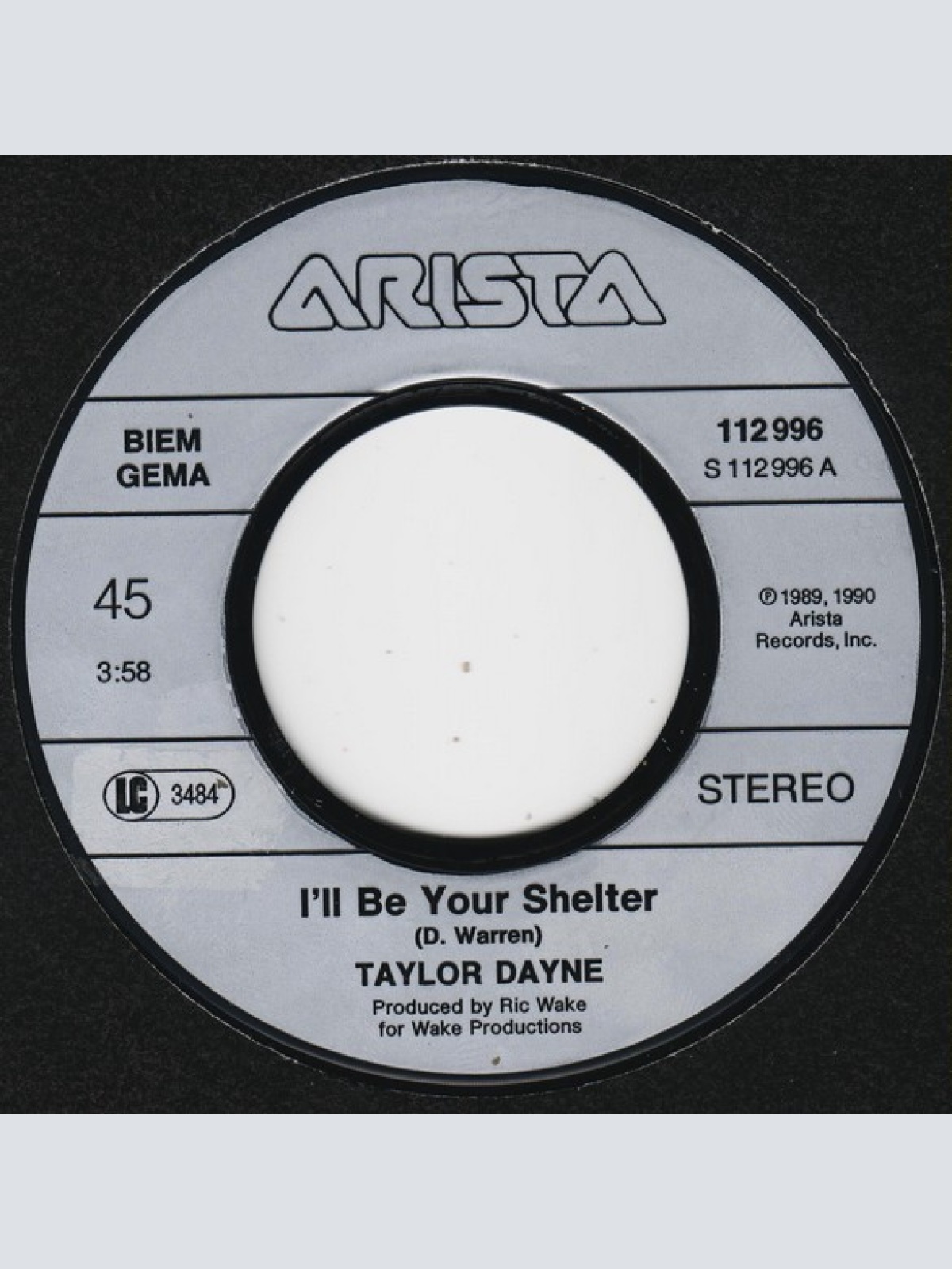 Vinyl / Taylor Dayne - I'll Be Your Shelter
