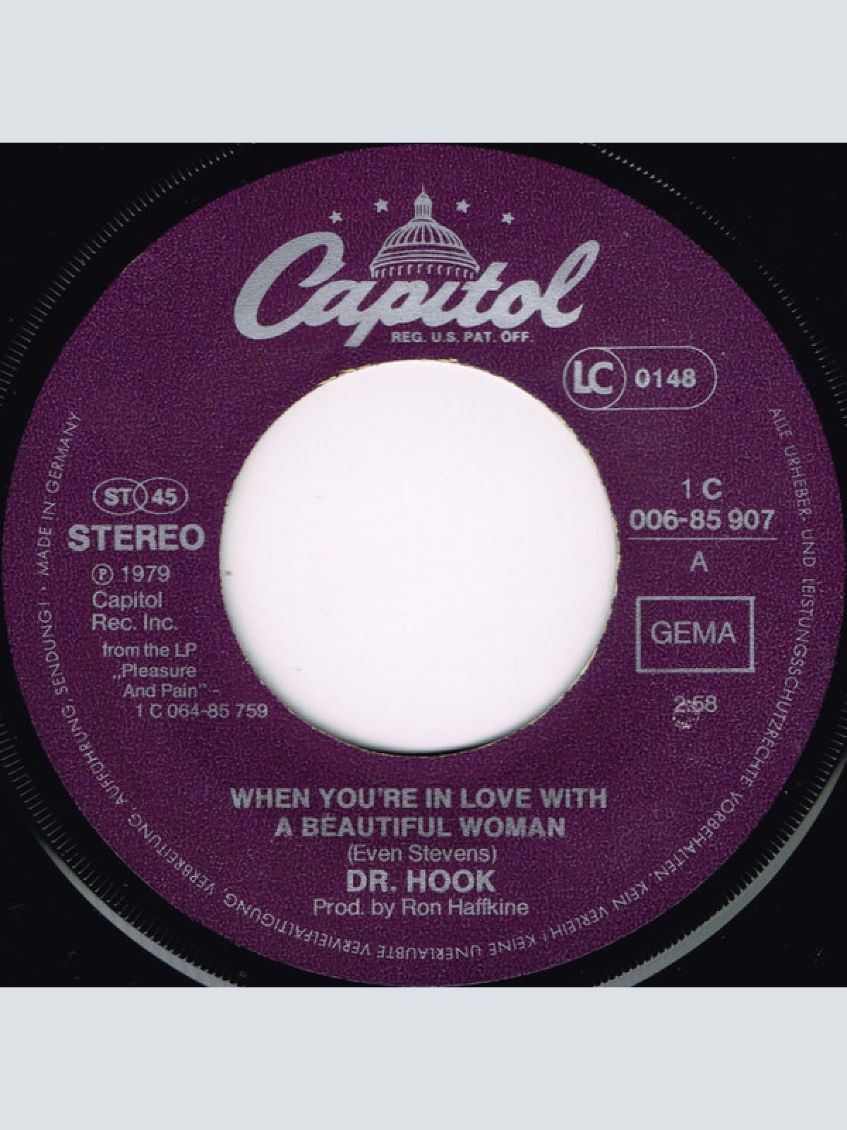 Vinyl / Dr. Hook - When You're In Love With A Beautiful Woman