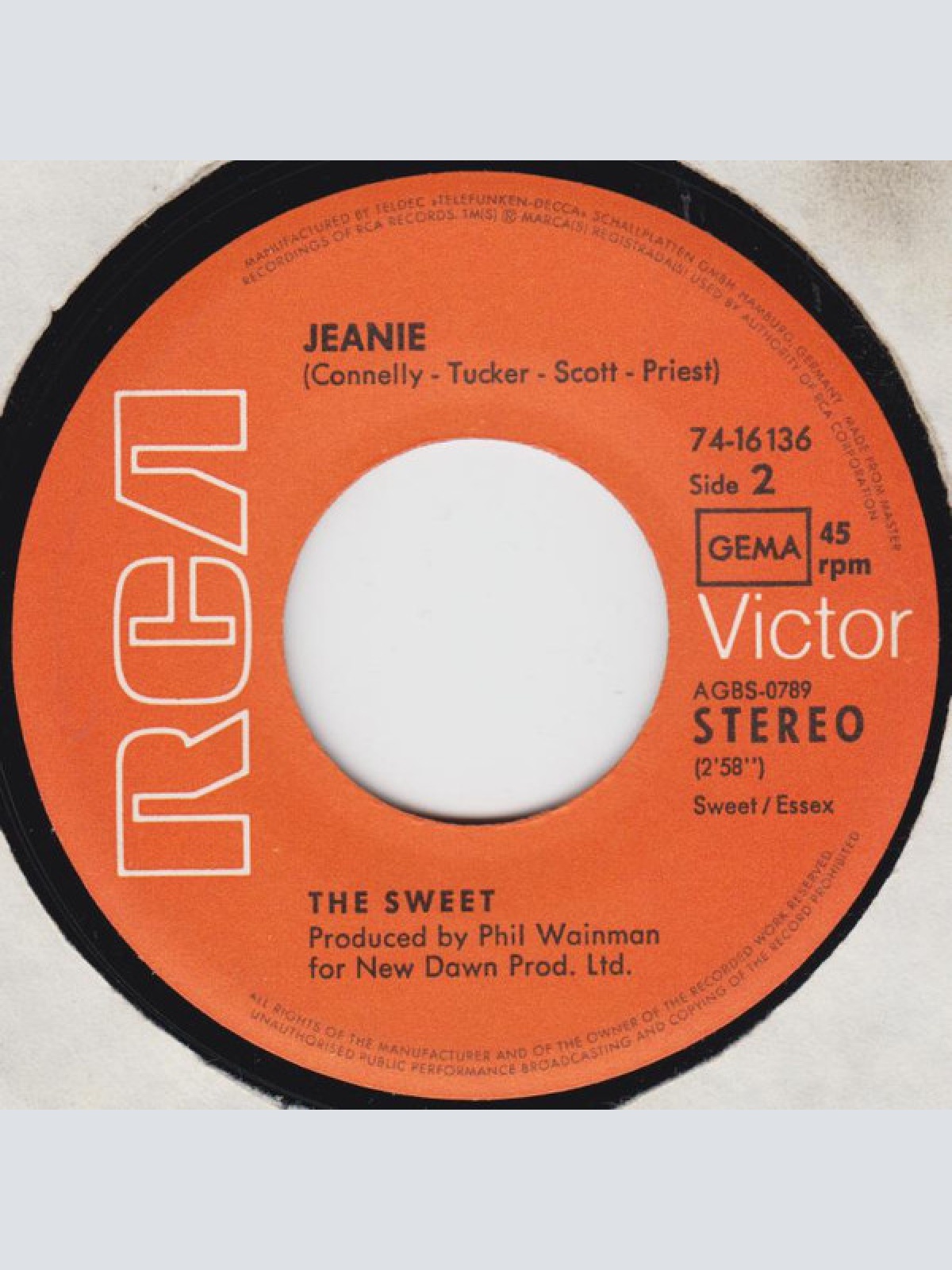 Vinyl / The Sweet - Poppa Joe