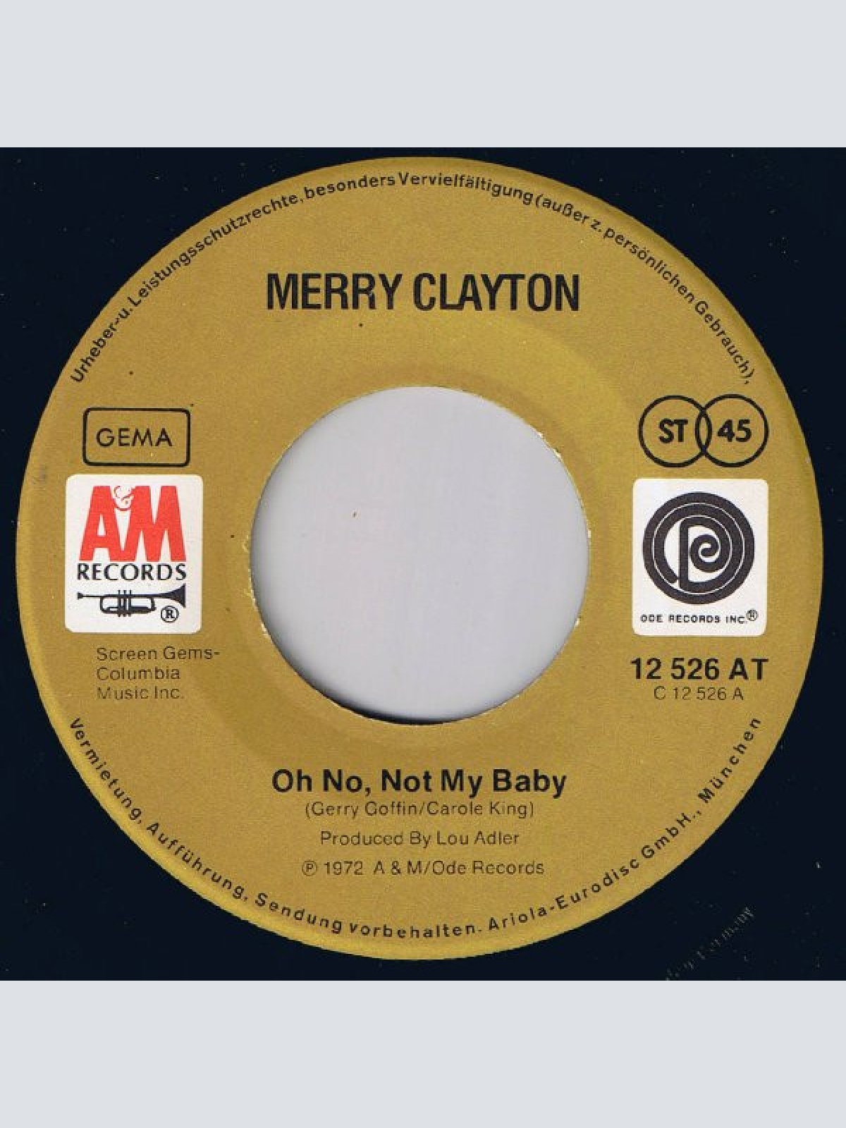 Vinyl / Merry Clayton - Oh No, Not My Baby / Suspicious Minds