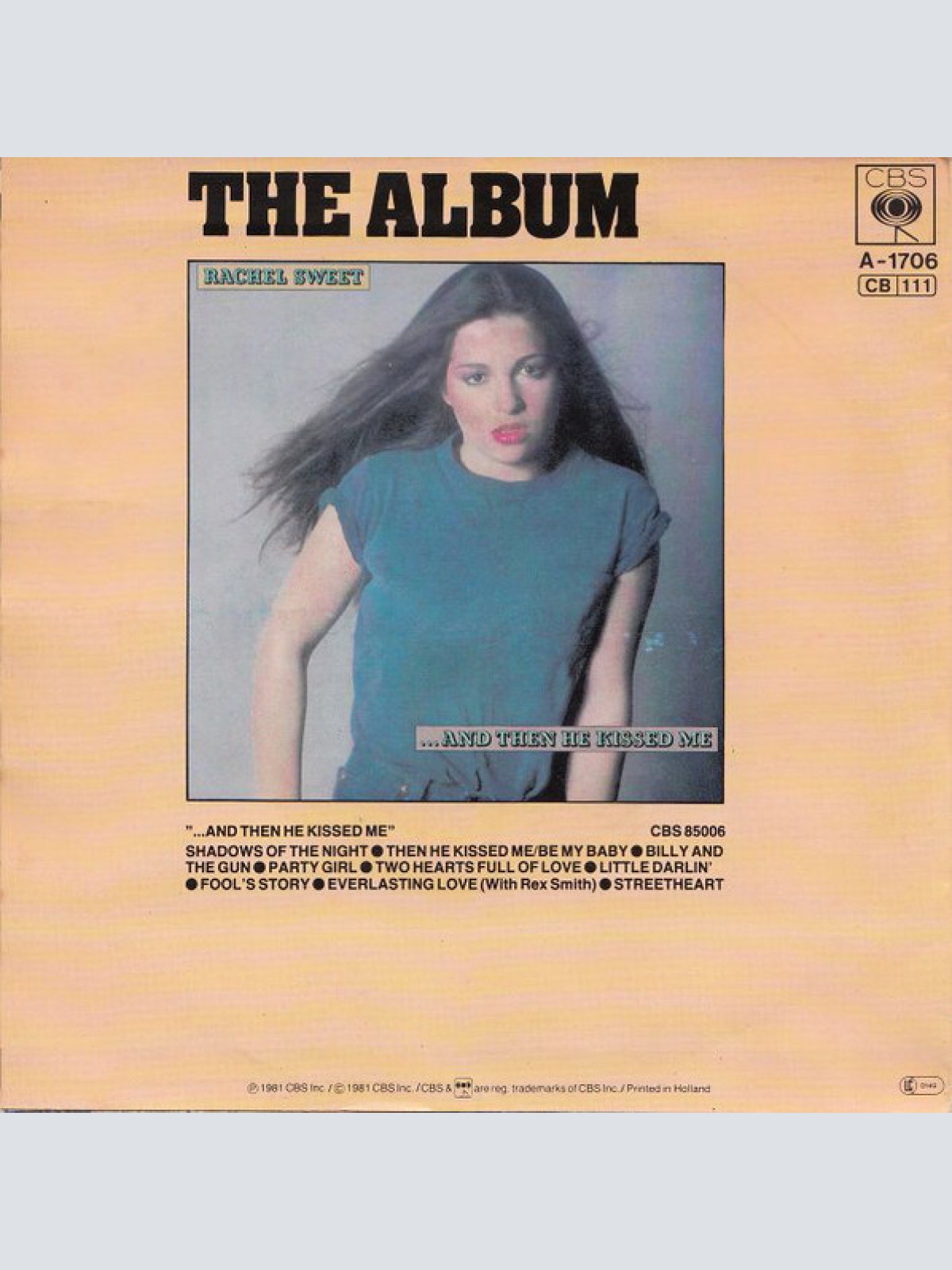 Vinyl / Rachel Sweet - Then He Kissed Me - Be My Baby