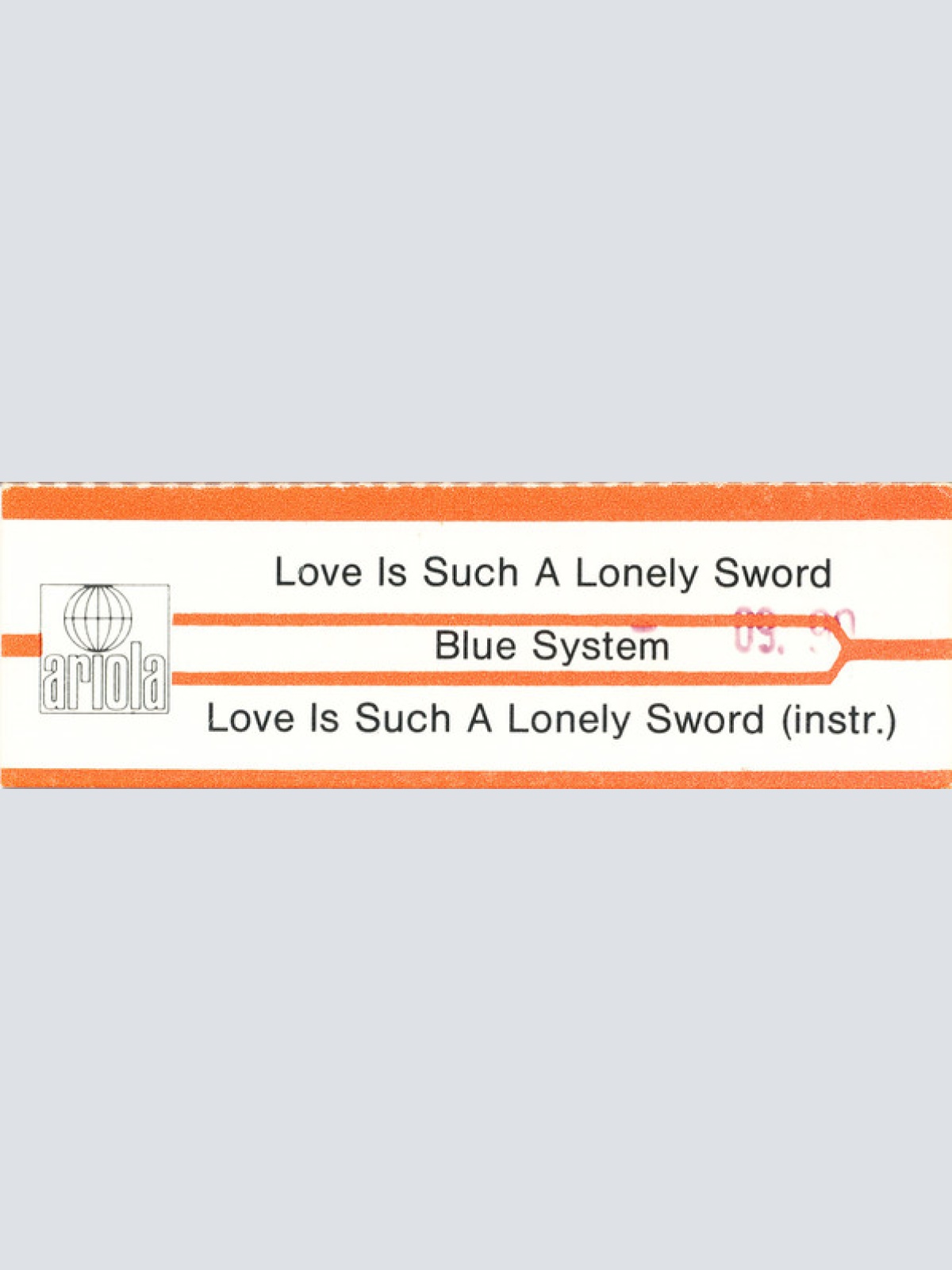 Vinyl / Blue System - Love Is Such A Lonely Sword