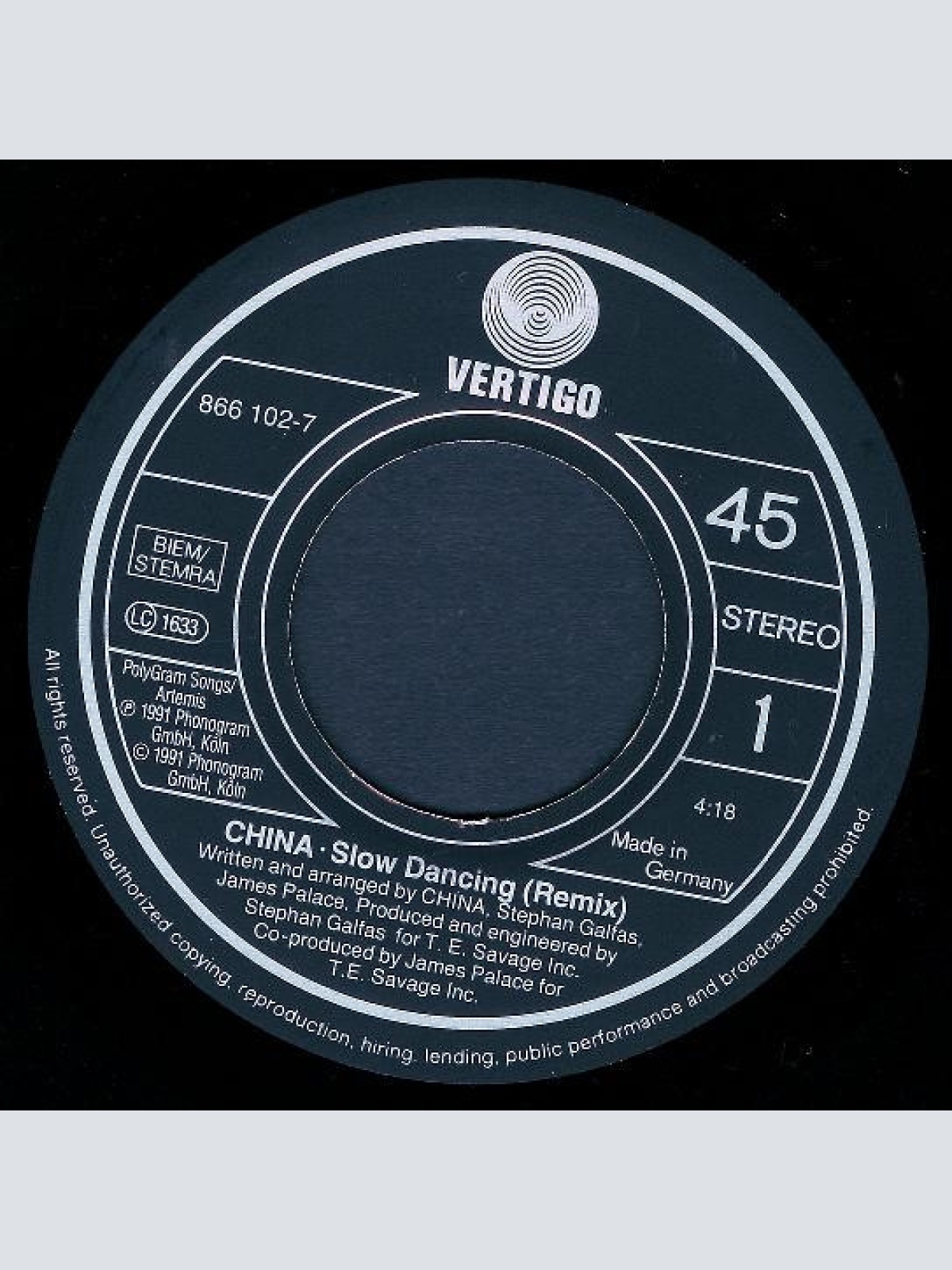 Vinyl / China (6) - Slow Dancing